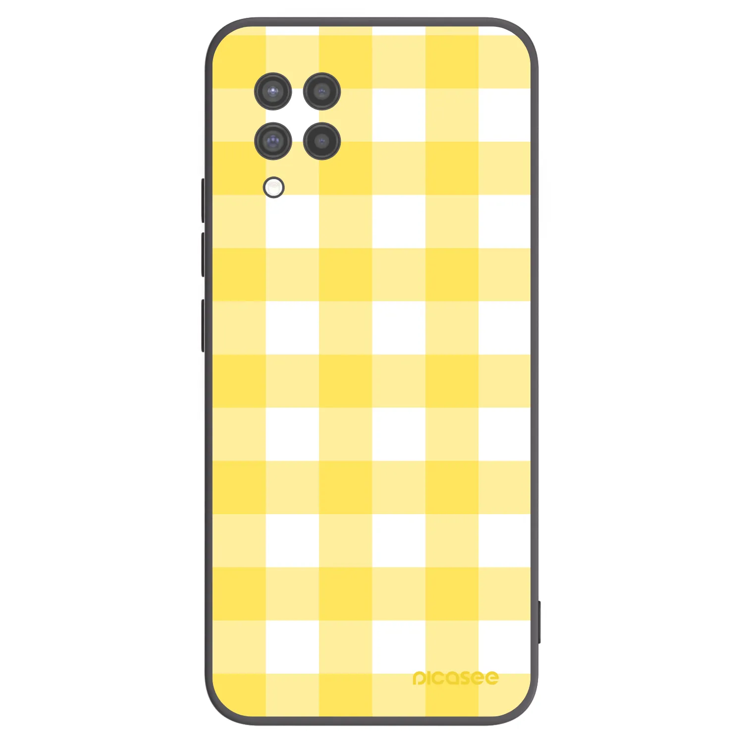 Picasee silikonski črni ovitek za Samsung Galaxy A42 A426B - Gride lemon