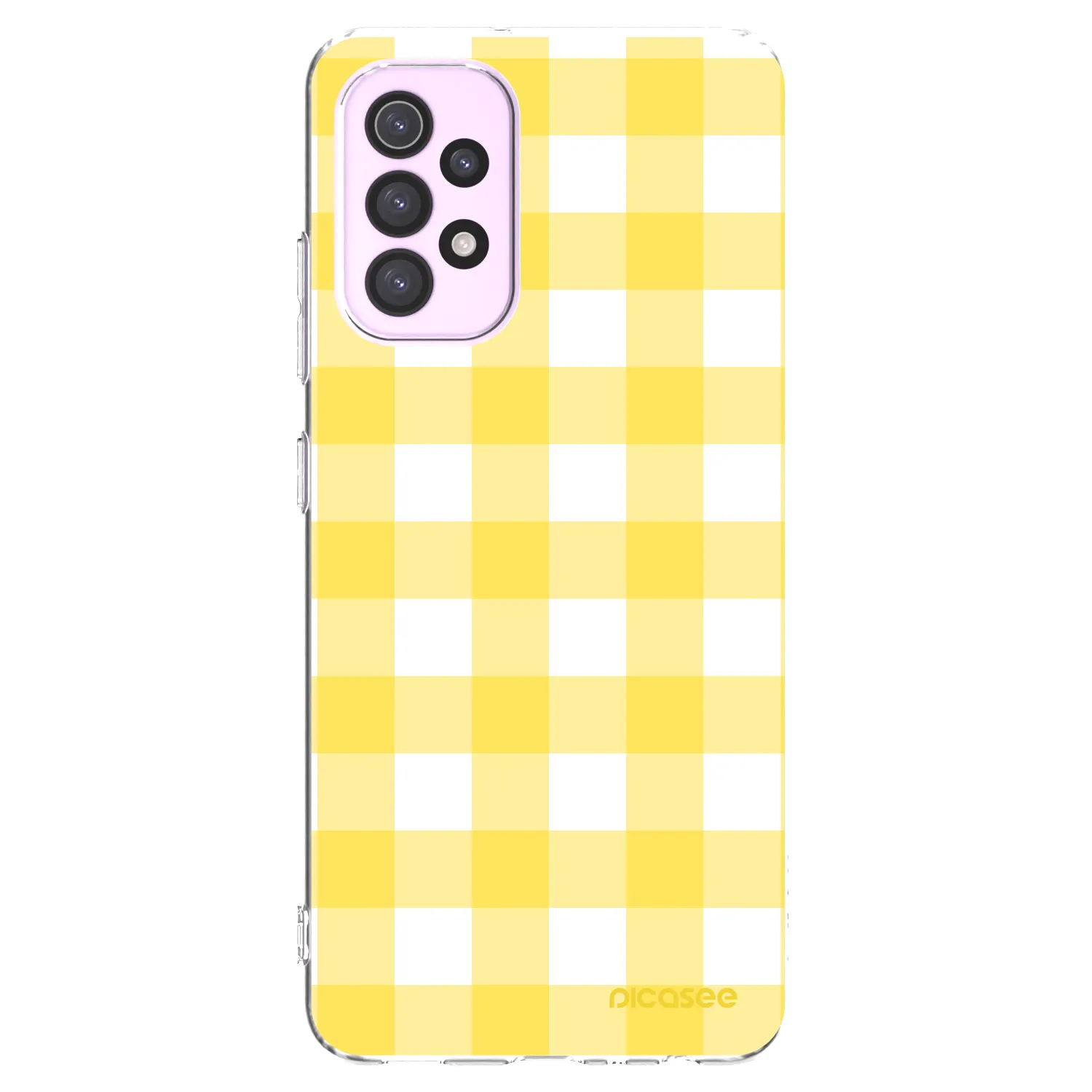 Picasee silikonski prozorni ovitek za Samsung Galaxy A32 5G A326B - Gride lemon
