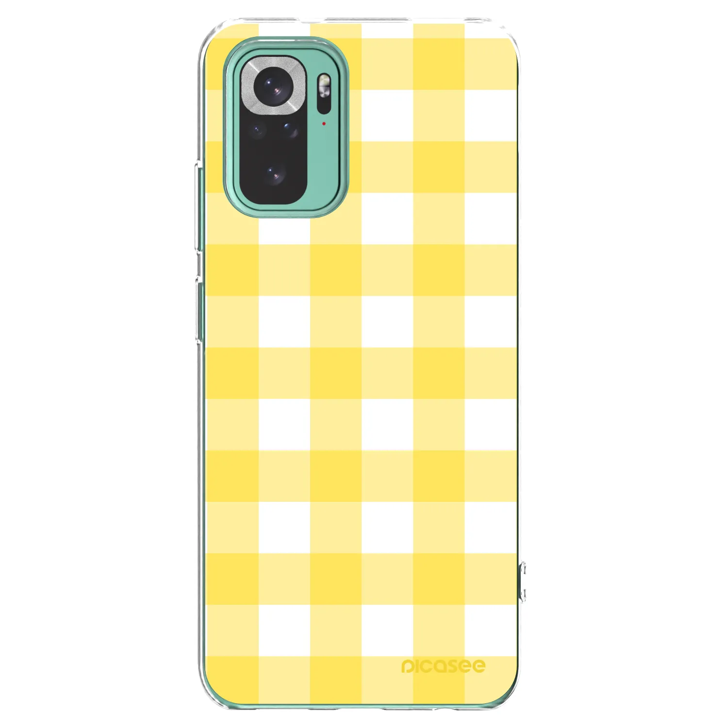 Picasee silikonski prozorni ovitek za Xiaomi Redmi Note 10 Pro - Gride lemon