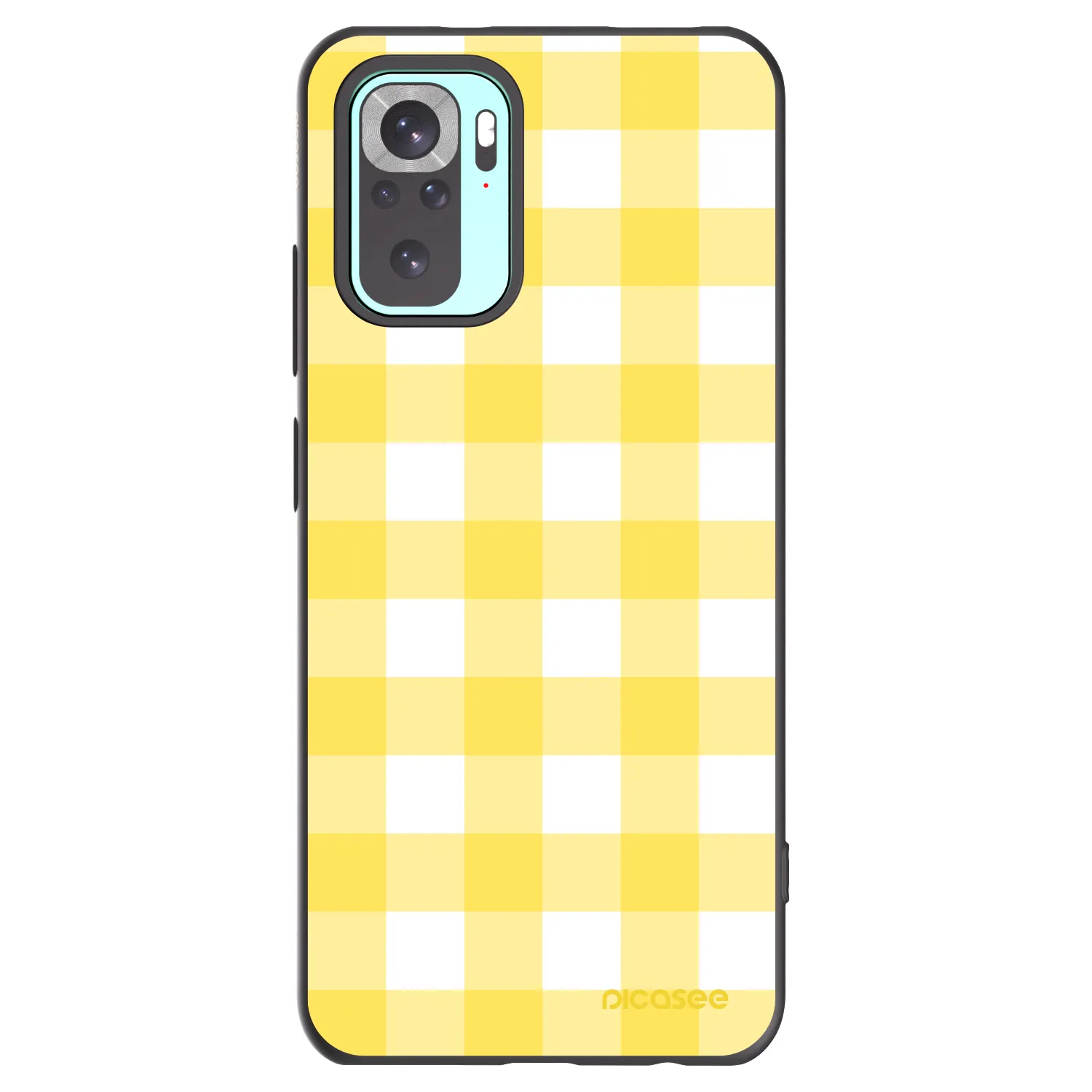 Picasee silikonski črni ovitek za Xiaomi Redmi Note 10 Pro - Gride lemon