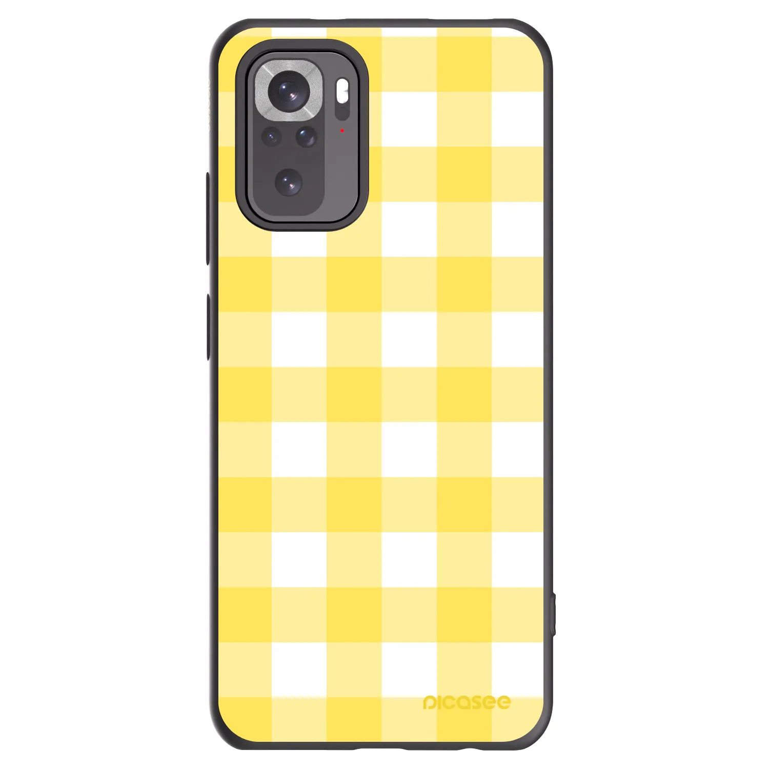 Picasee silikonski črni ovitek za Xiaomi Redmi Note 10S - Gride lemon
