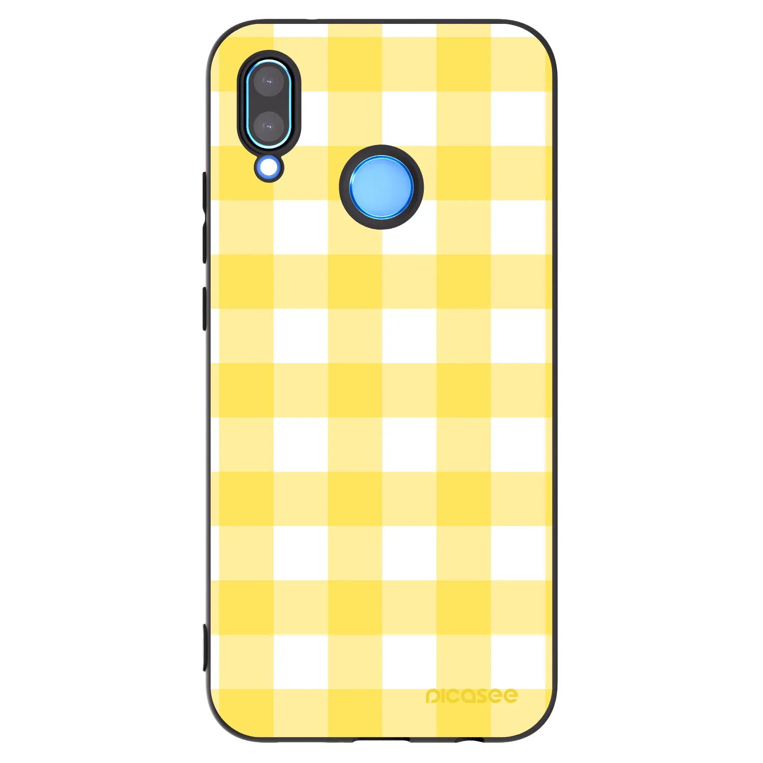 Picasee silikonski črni ovitek za Huawei P20 Lite - Gride lemon