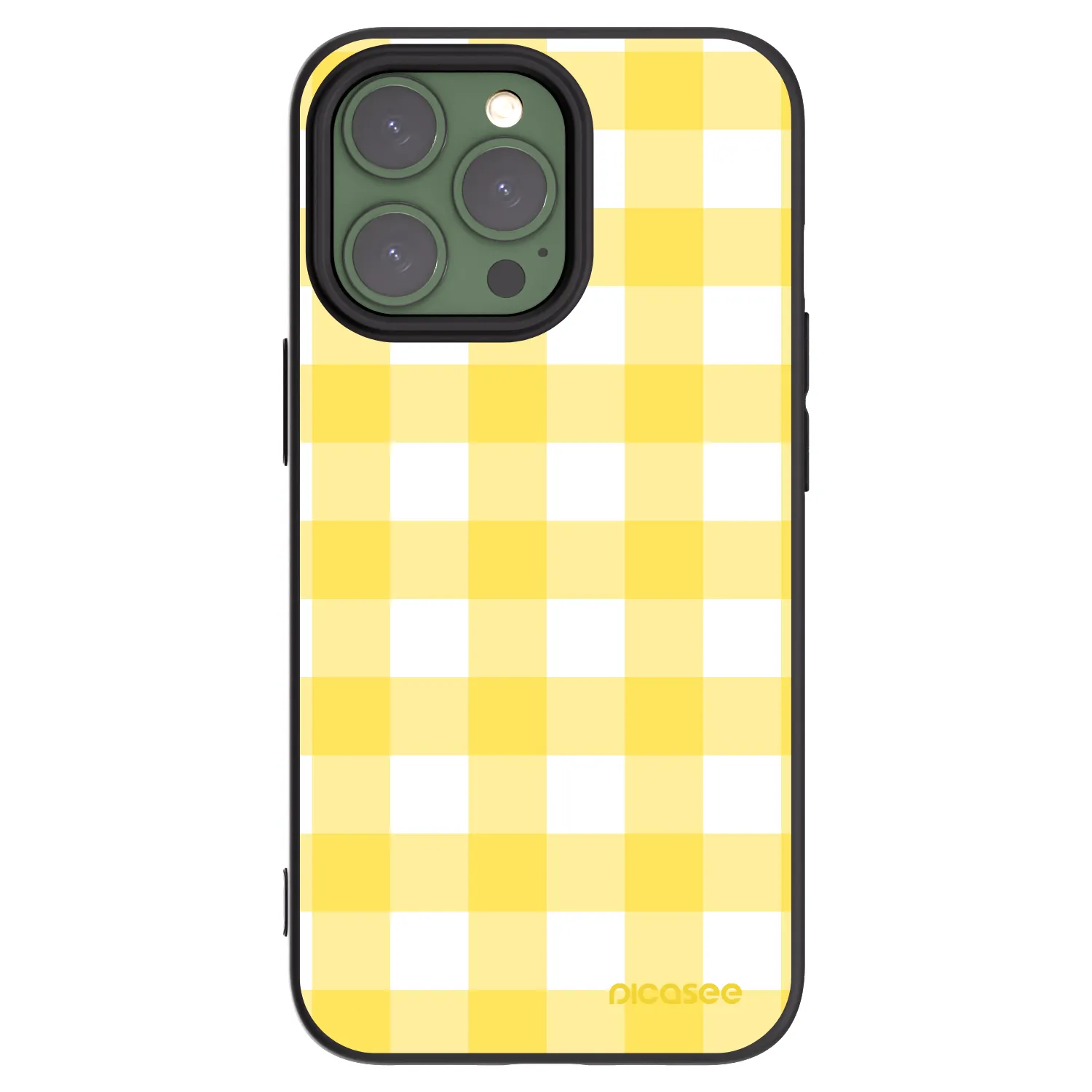 Picasee silikonski črni ovitek za Apple iPhone 13 Pro - Gride lemon