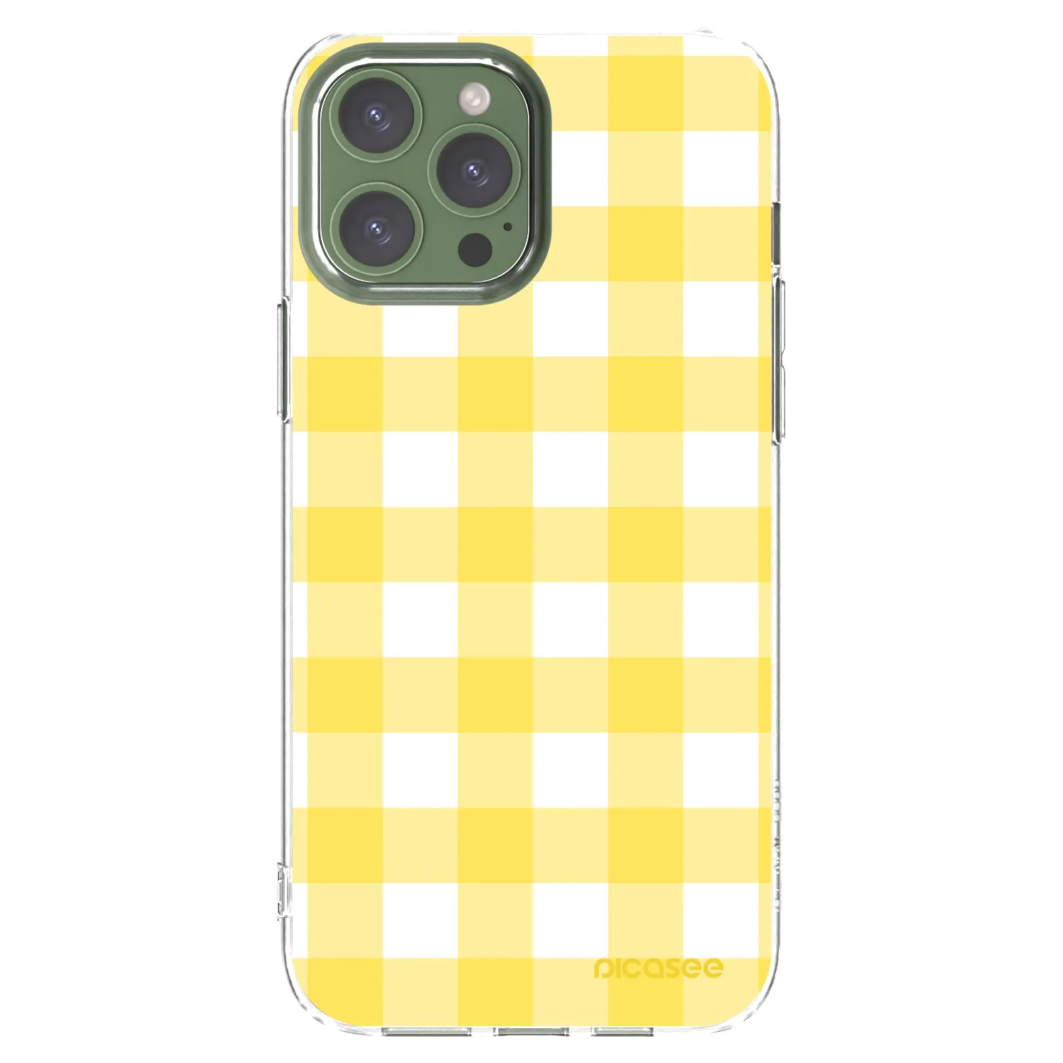 Picasee silikonski prozorni ovitek za Apple iPhone 13 Pro Max - Gride lemon