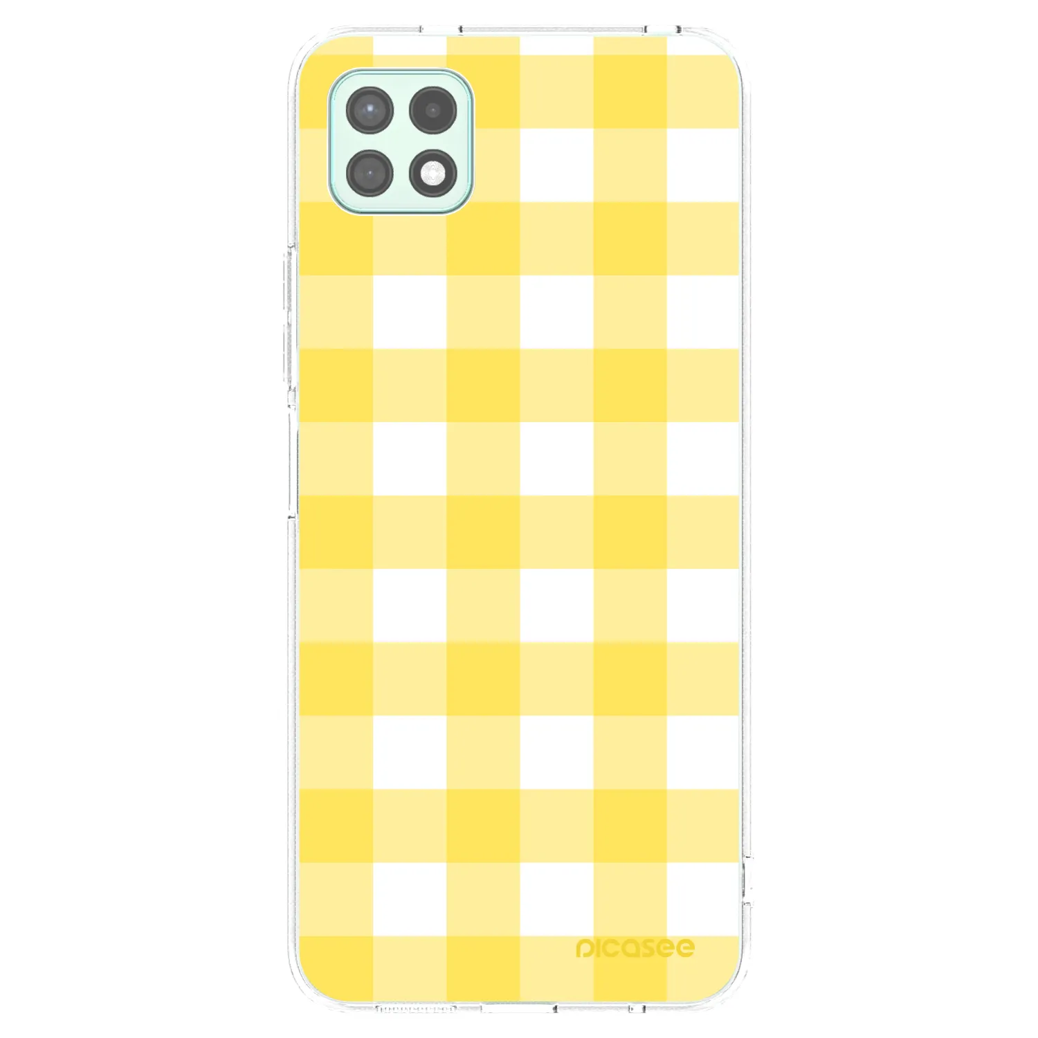 Picasee silikonski prozorni ovitek za Samsung Galaxy A22 A226B 5G - Gride lemon