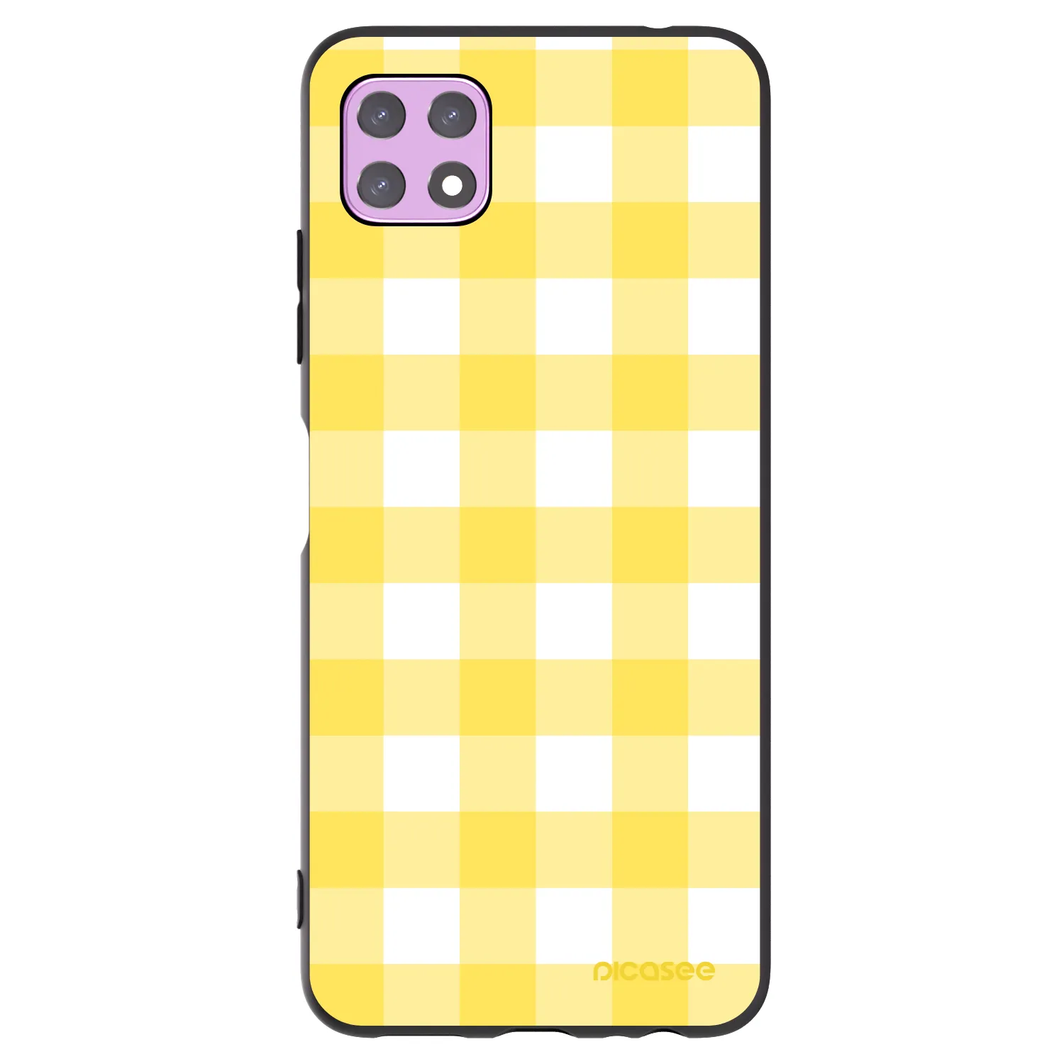 Picasee silikonski črni ovitek za Samsung Galaxy A22 A226B 5G - Gride lemon