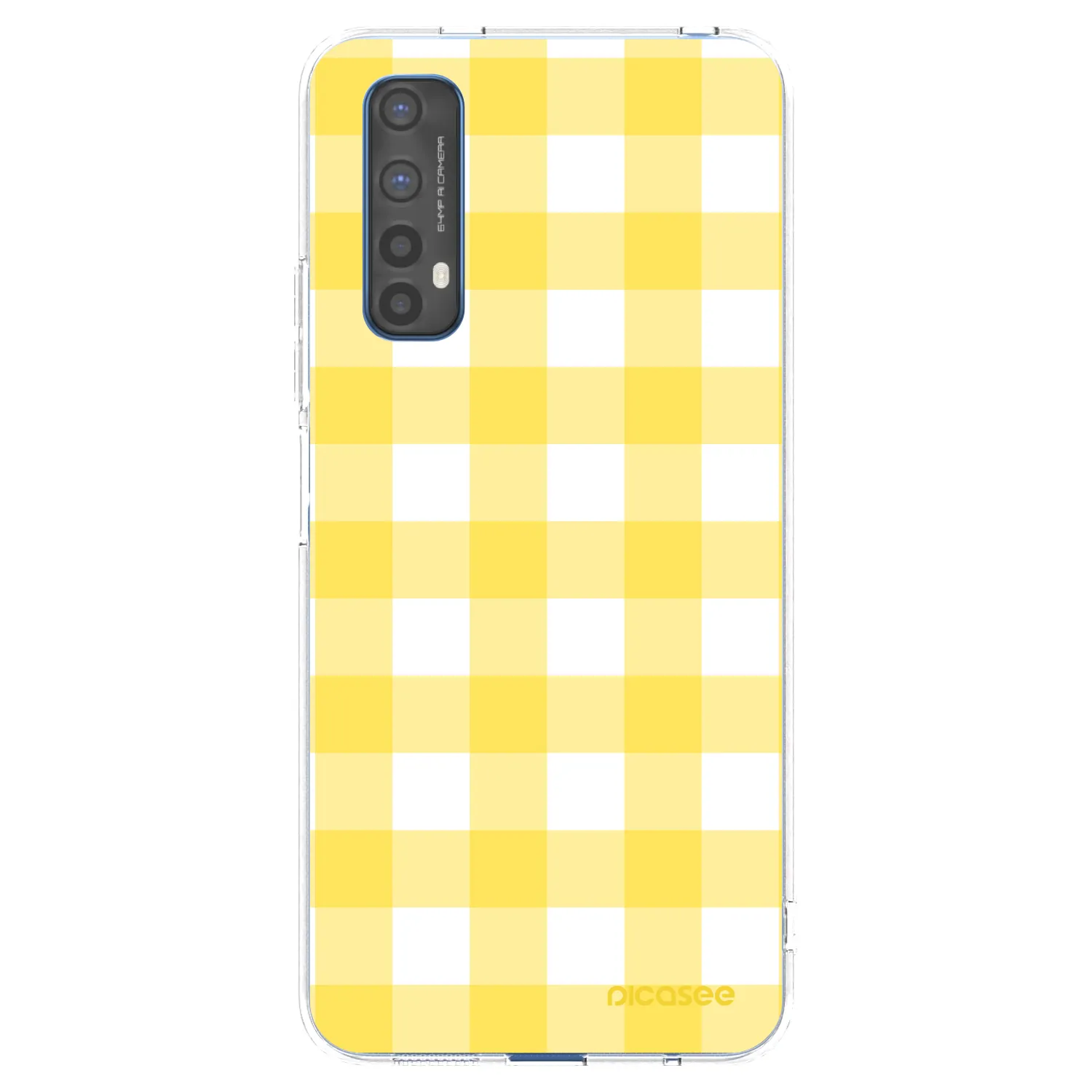 Picasee silikonski prozorni ovitek za Realme 7 - Gride lemon