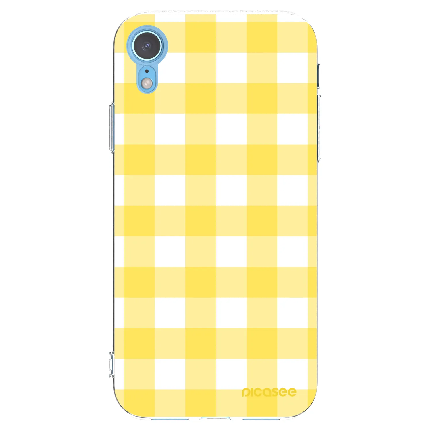 Picasee silikonski prozorni ovitek za Apple iPhone XR - Gride lemon