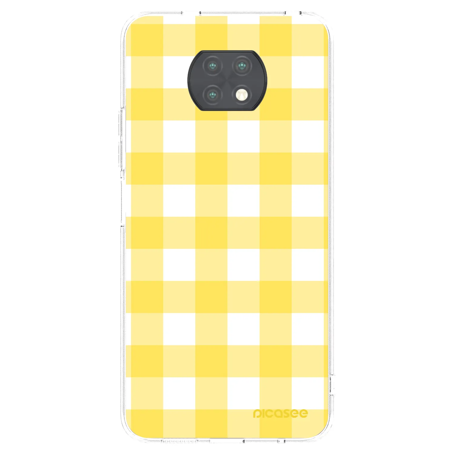 Picasee silikonski prozorni ovitek za Xiaomi Redmi Note 9T - Gride lemon