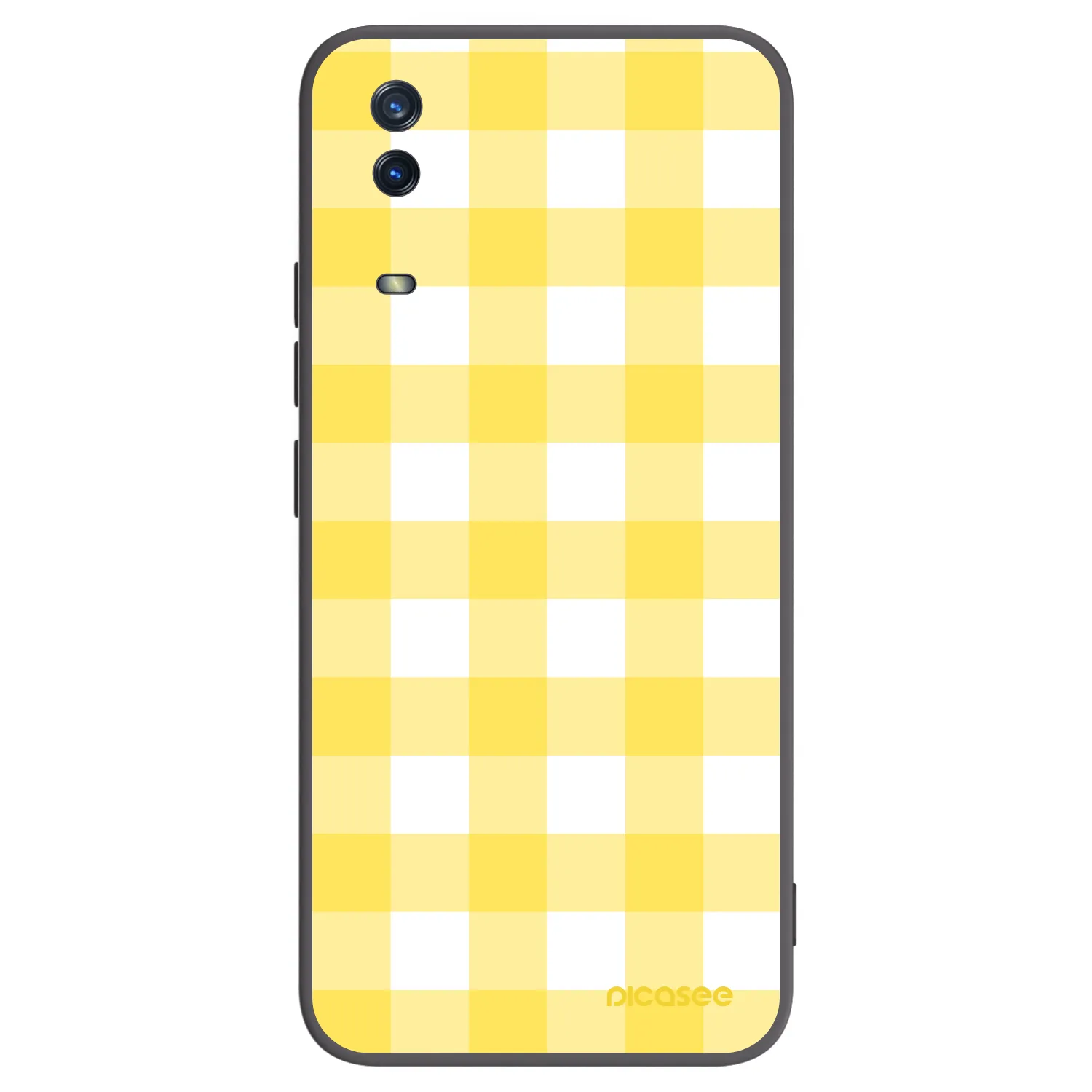 Picasee silikonski črni ovitek za Vivo Y11s - Gride lemon