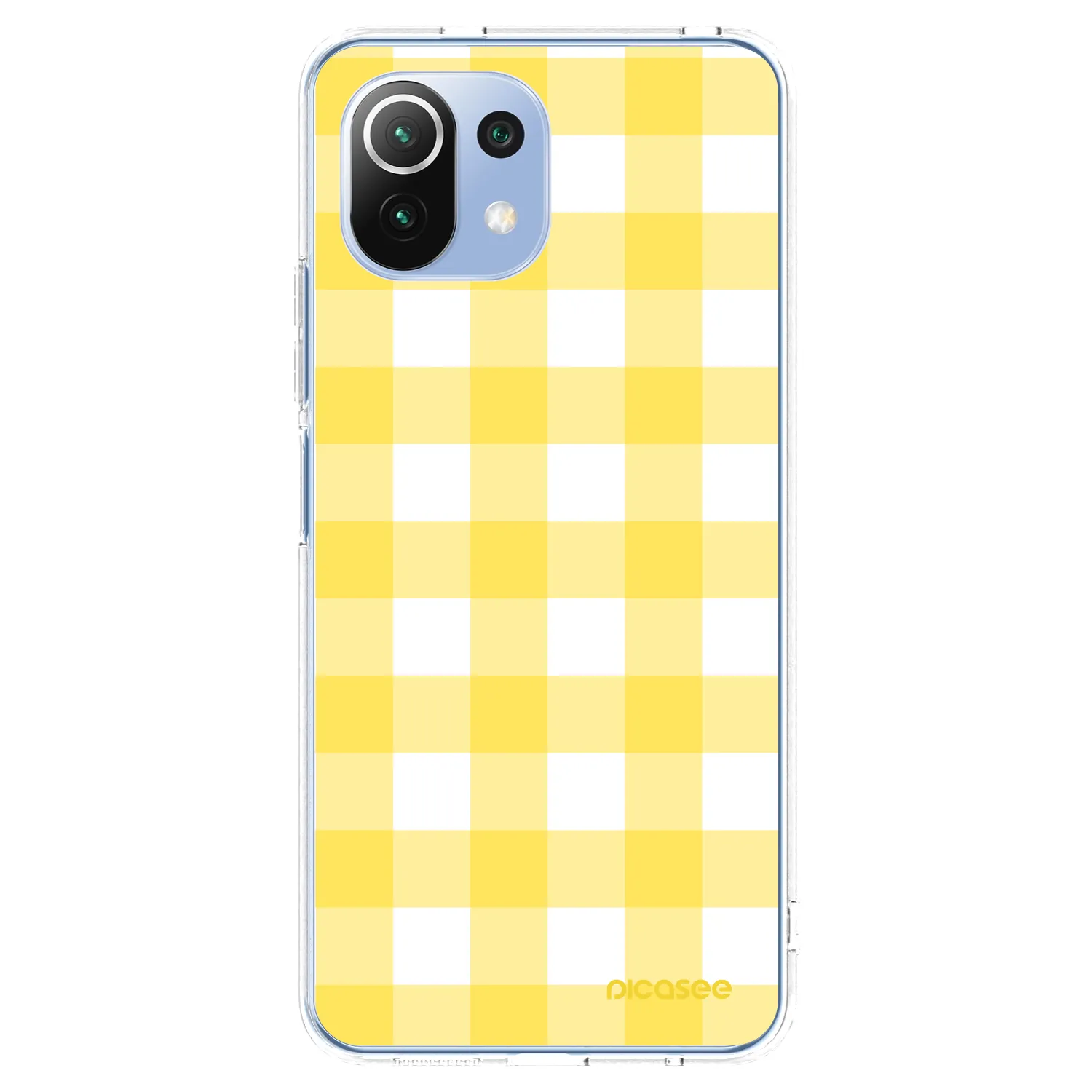 Picasee silikonski prozorni ovitek za Xiaomi 11 Lite 5G NE - Gride lemon