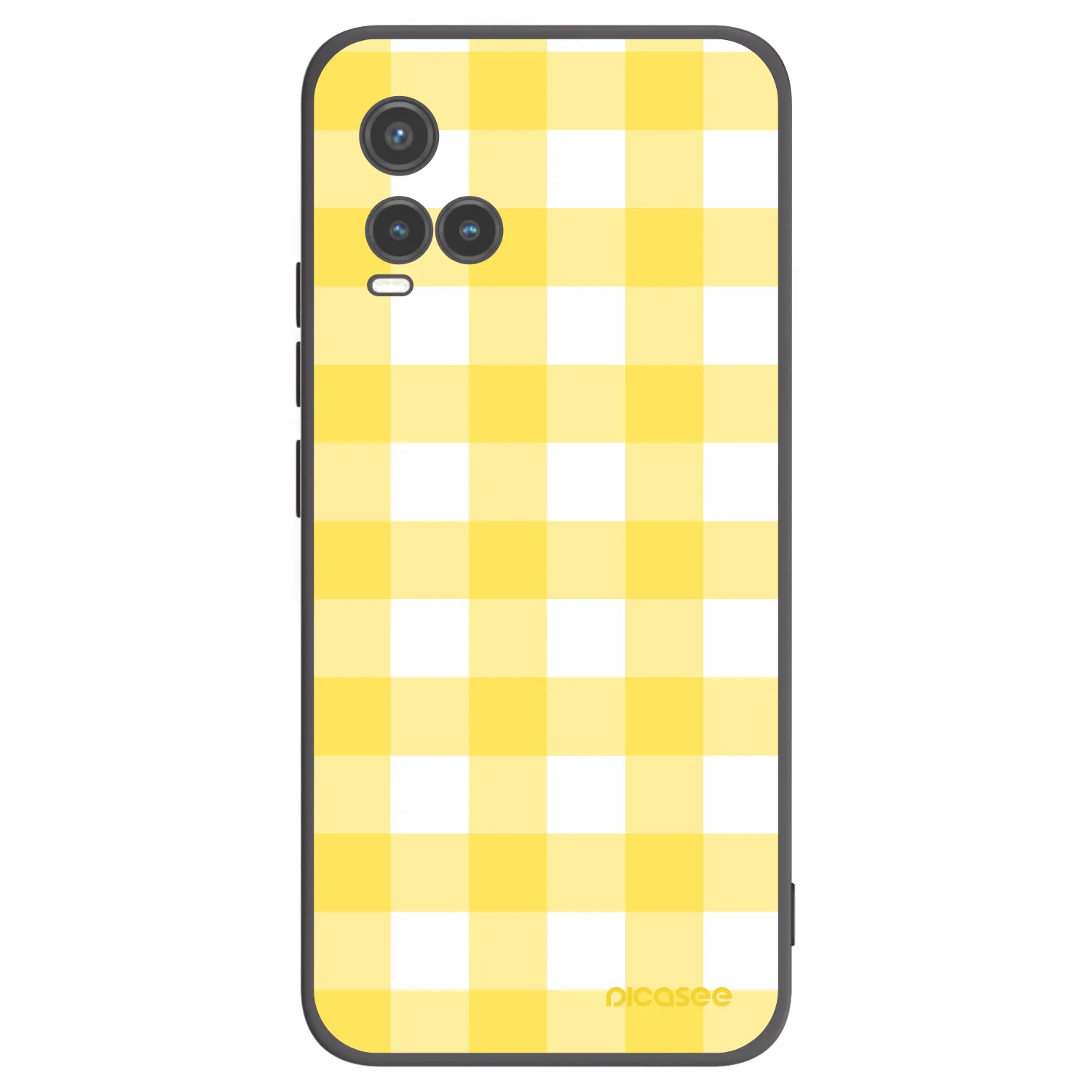 Picasee silikonski črni ovitek za Vivo Y33s - Gride lemon