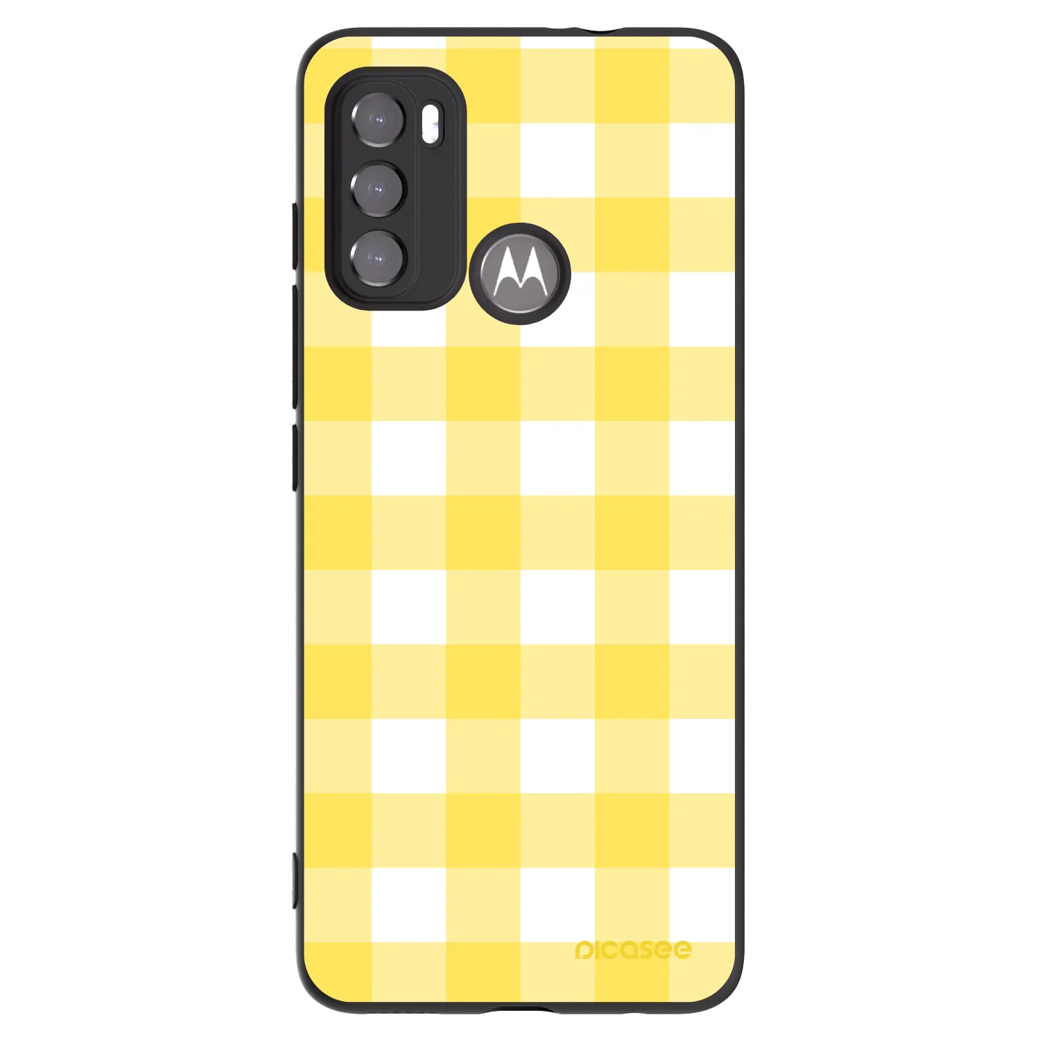 Picasee silikonski črni ovitek za Motorola Moto G60 - Gride lemon