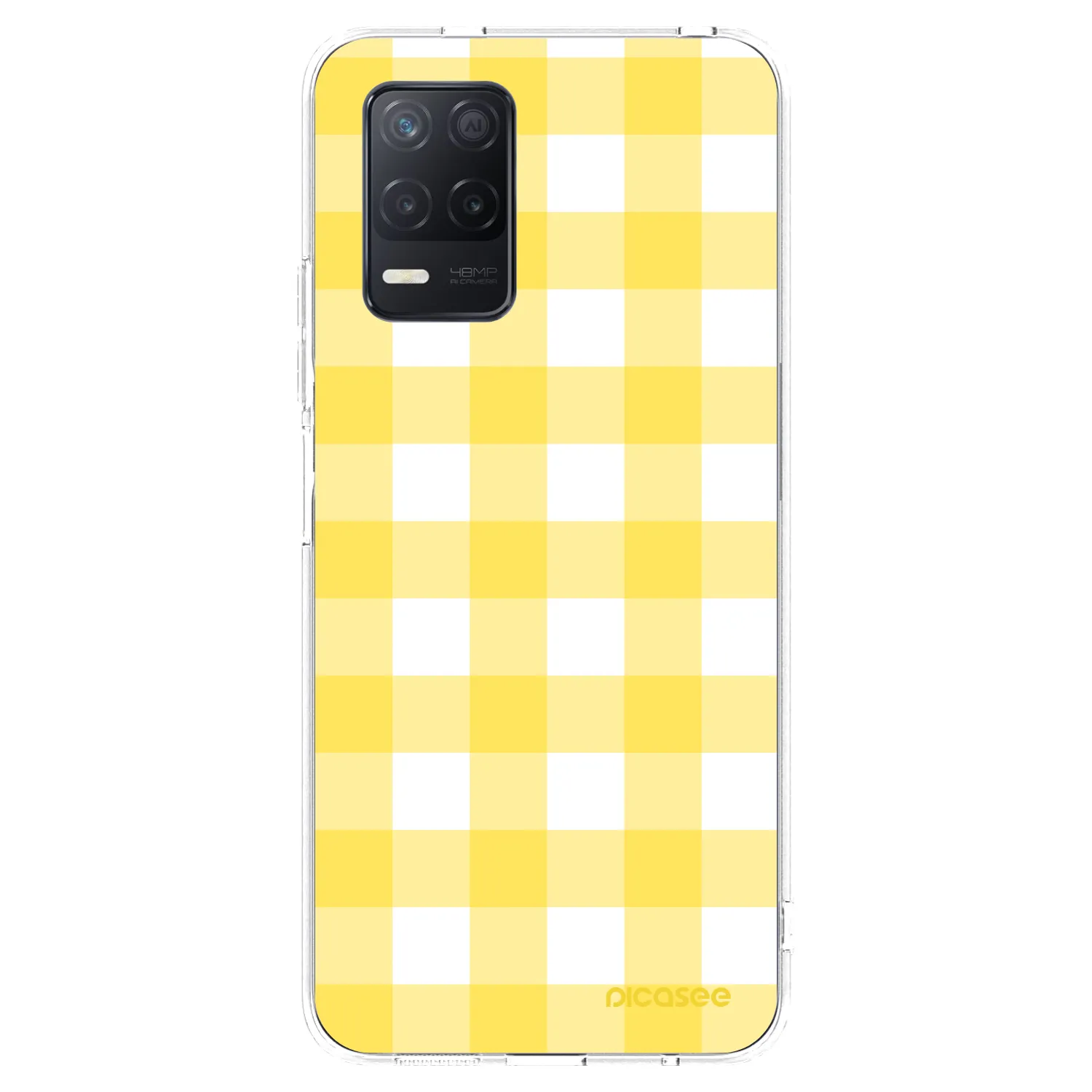Picasee silikonski prozorni ovitek za Realme 8 5G - Gride lemon