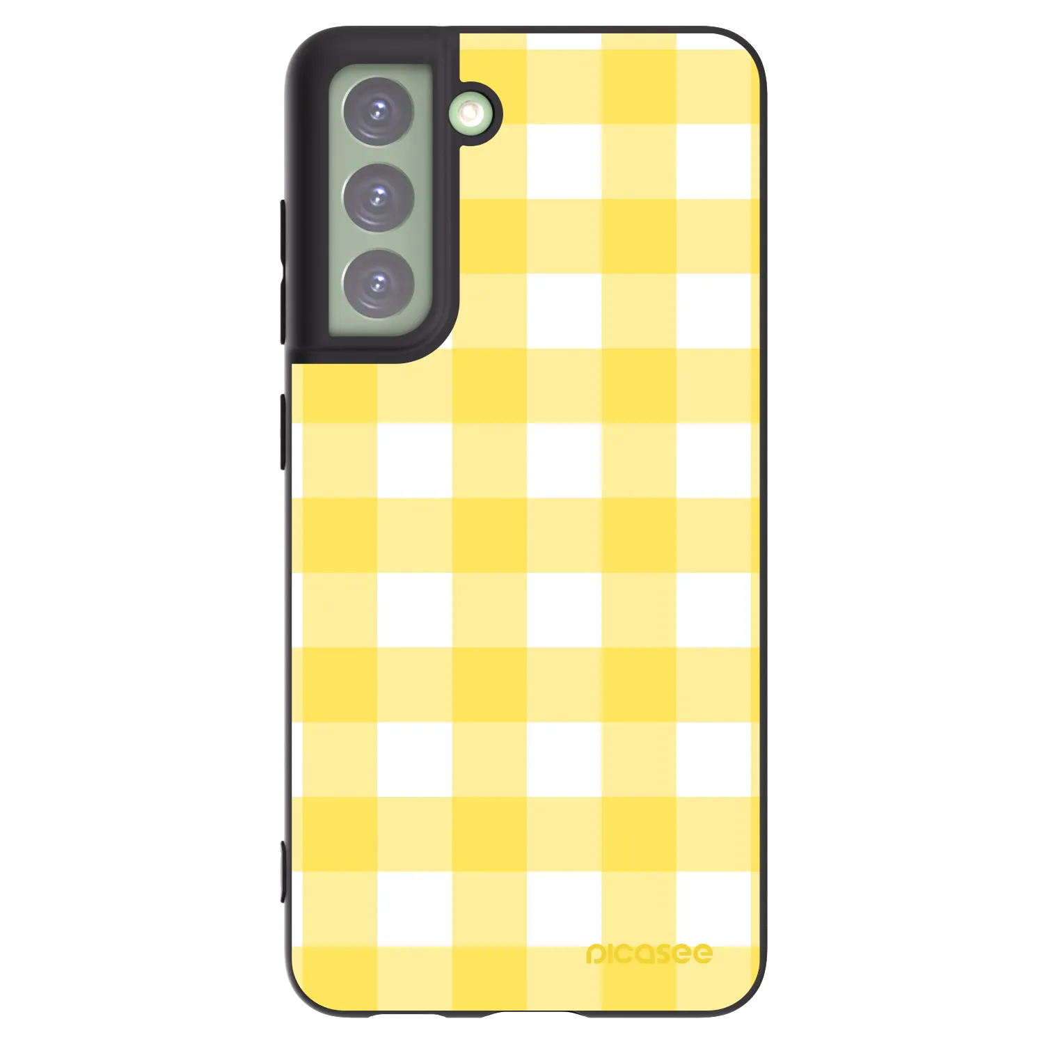 Picasee silikonski črni ovitek za Samsung Galaxy S21 FE 5G - Gride lemon