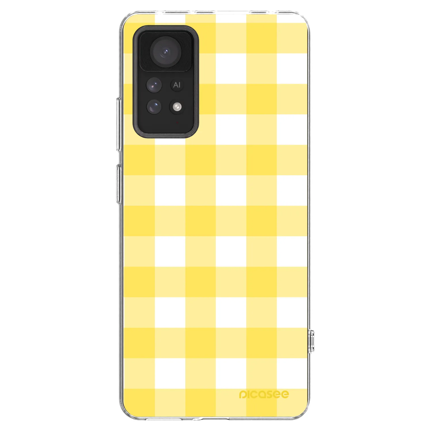Picasee silikonski prozorni ovitek za Xiaomi Redmi Note 11 Pro - Gride lemon