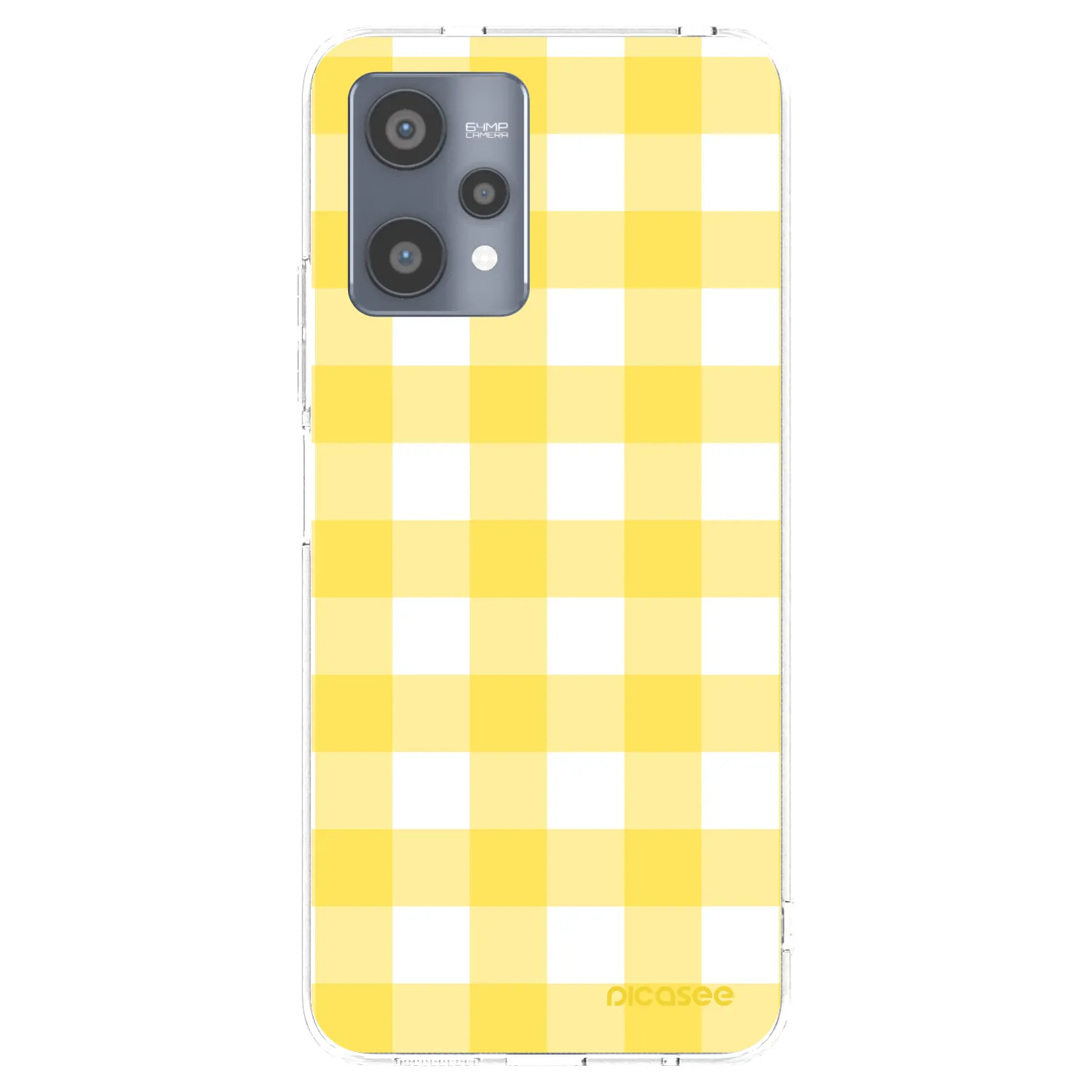 Picasee silikonski prozorni ovitek za Realme 9 Pro 5G - Gride lemon