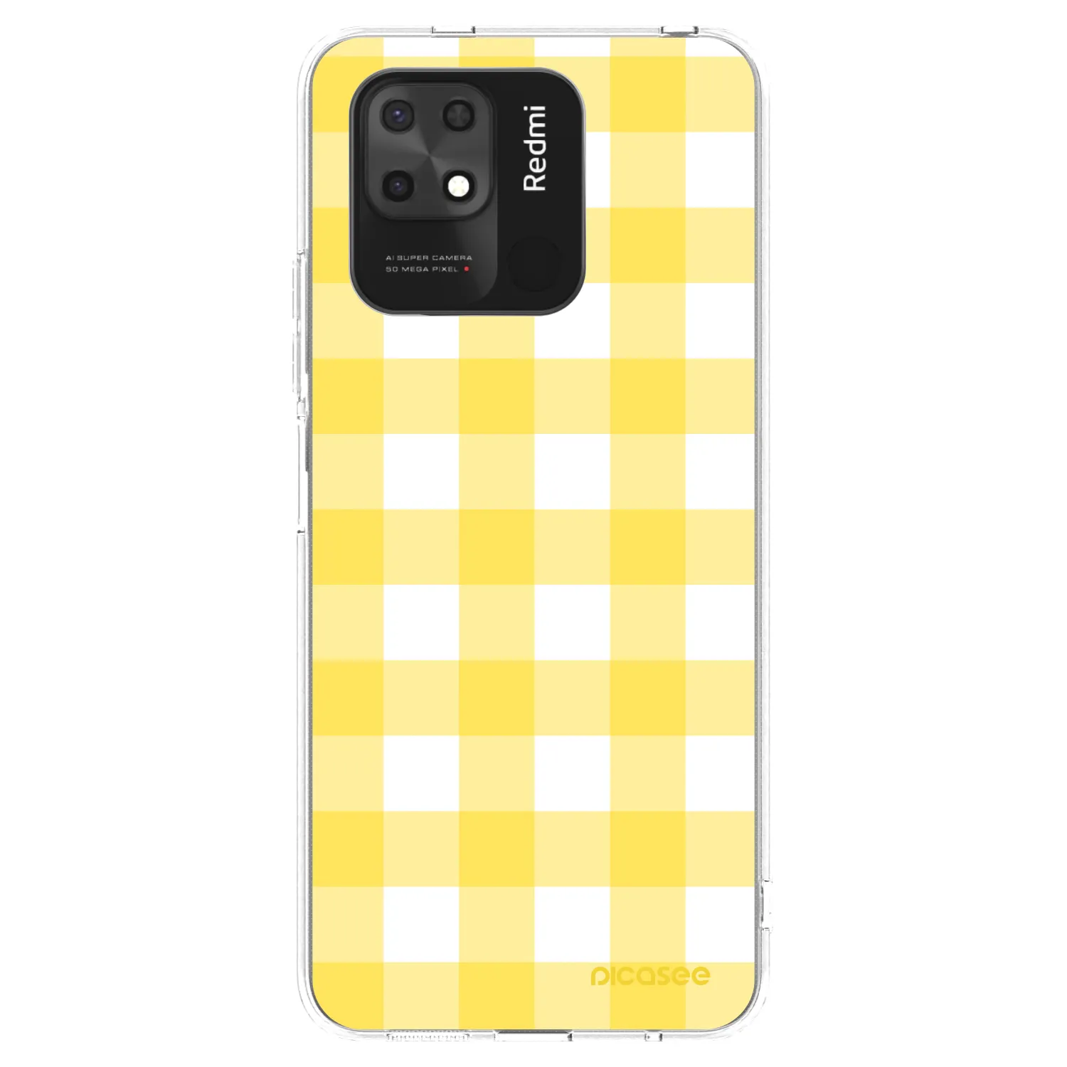 Picasee silikonski prozorni ovitek za Xiaomi Redmi 10C - Gride lemon