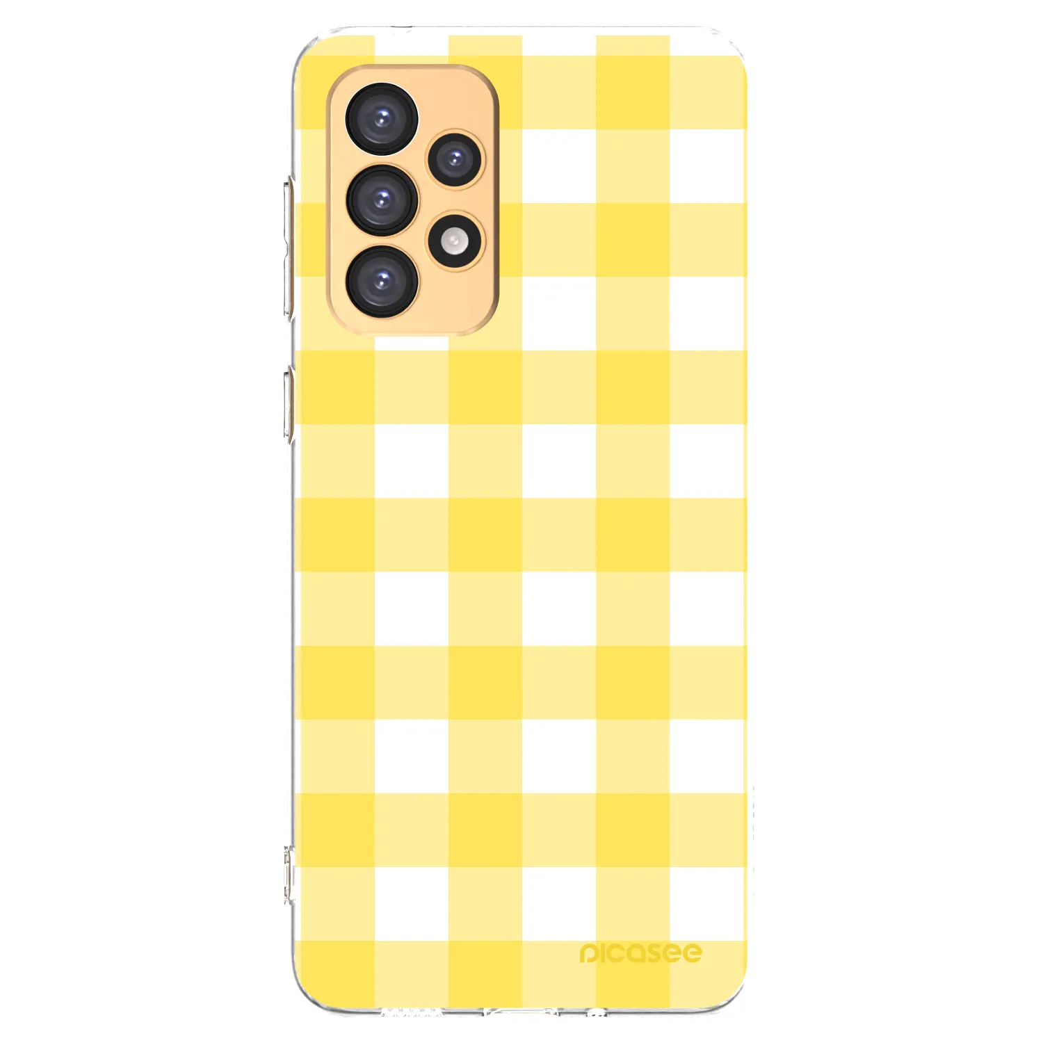 Picasee silikonski prozorni ovitek za Samsung Galaxy A33 5G A336 - Gride lemon