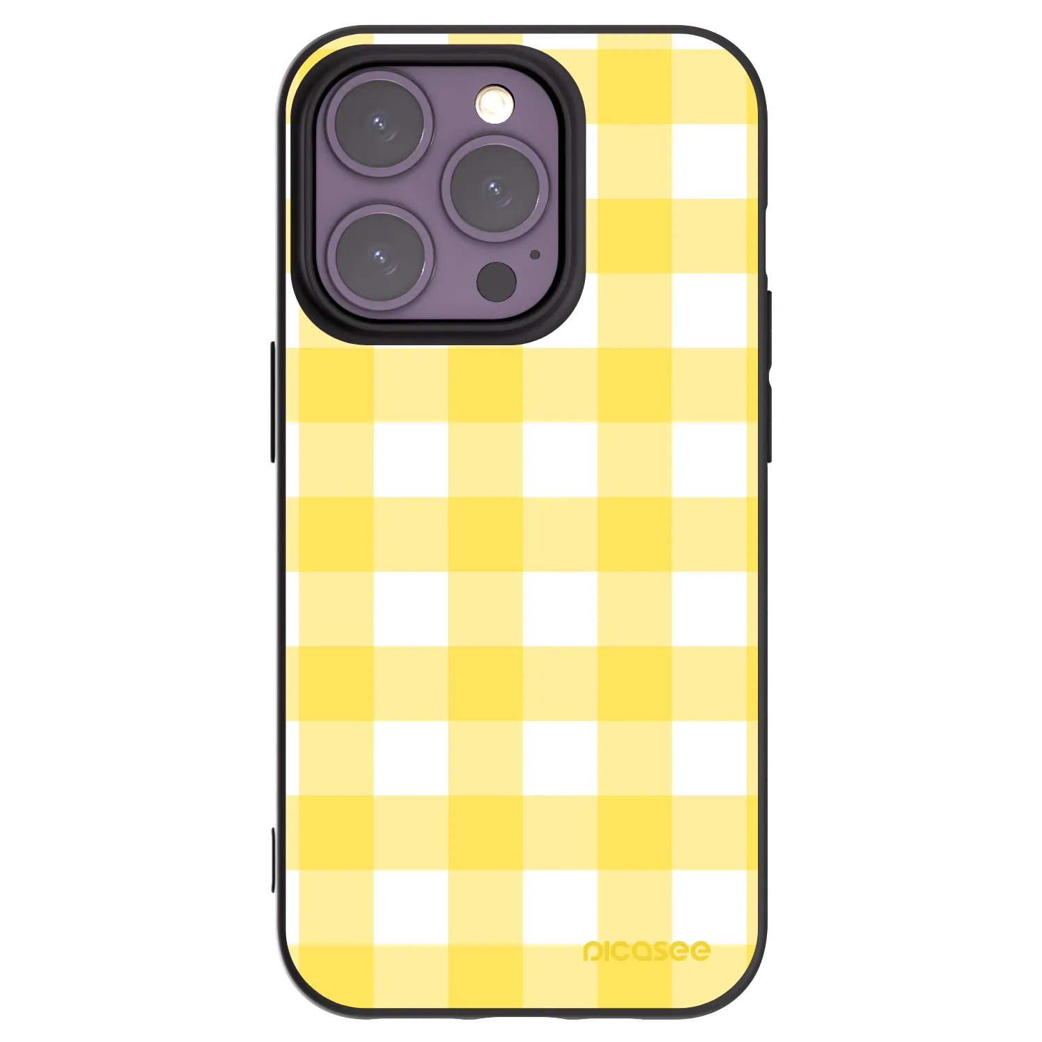 Picasee silikonski črni ovitek za Apple iPhone 14 Pro - Gride lemon