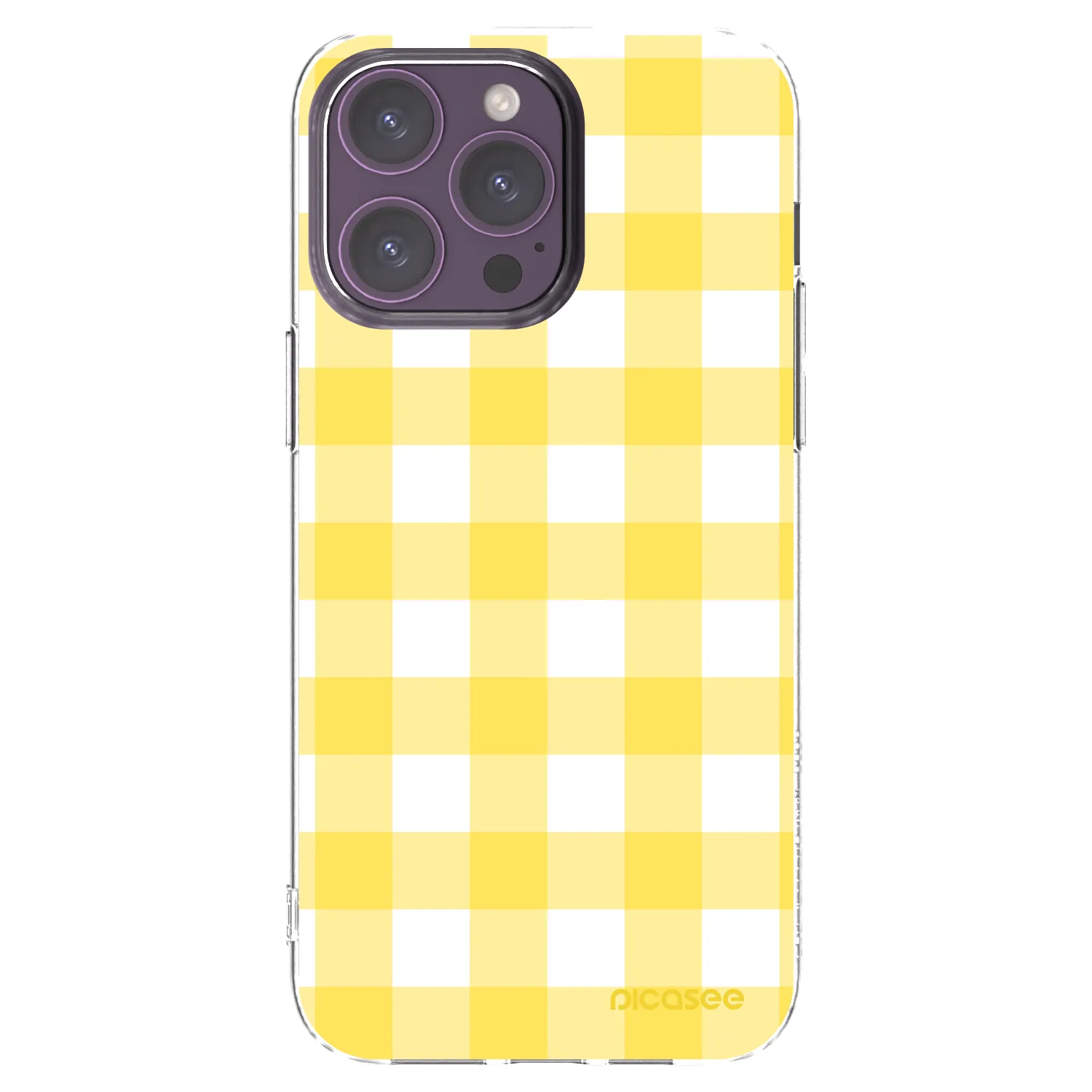 Picasee silikonski prozorni ovitek za Apple iPhone 14 Pro Max - Gride lemon