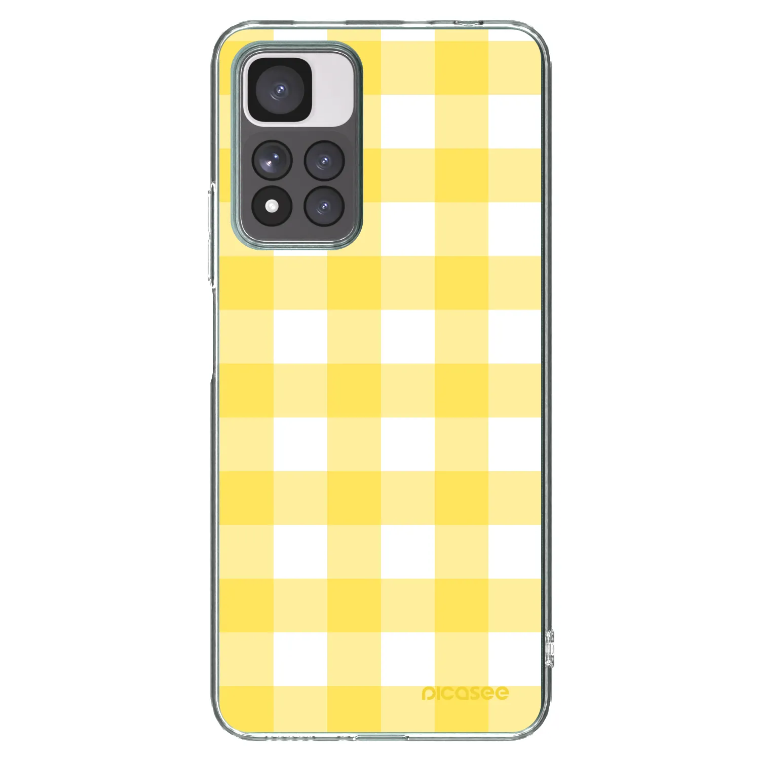 Picasee silikonski prozorni ovitek za Xiaomi Redmi Note 11 Pro+ 5G - Gride lemon