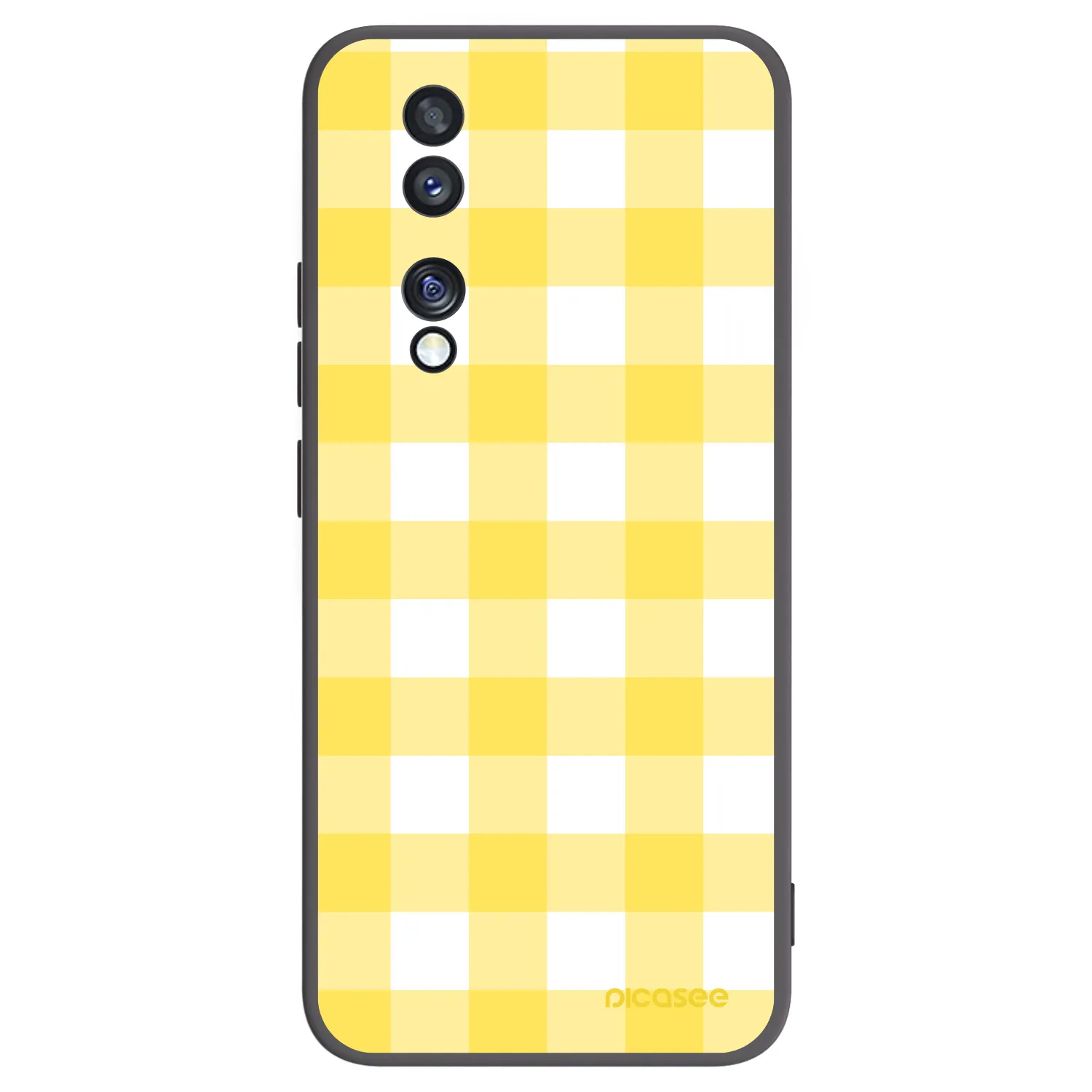 Picasee silikonski črni ovitek za Honor 70 - Gride lemon