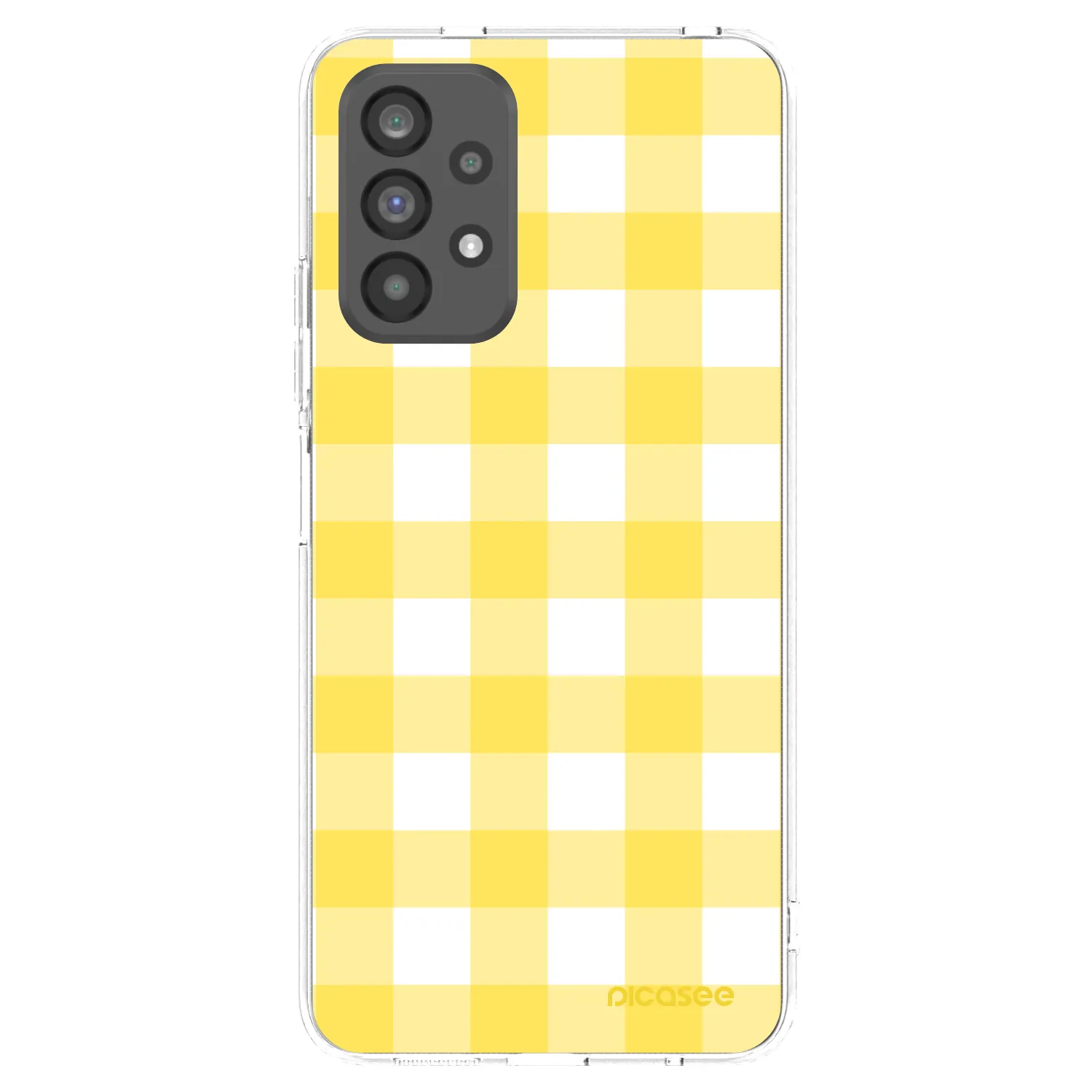 Picasee silikonski prozorni ovitek za Samsung Galaxy A73 5G - Gride lemon