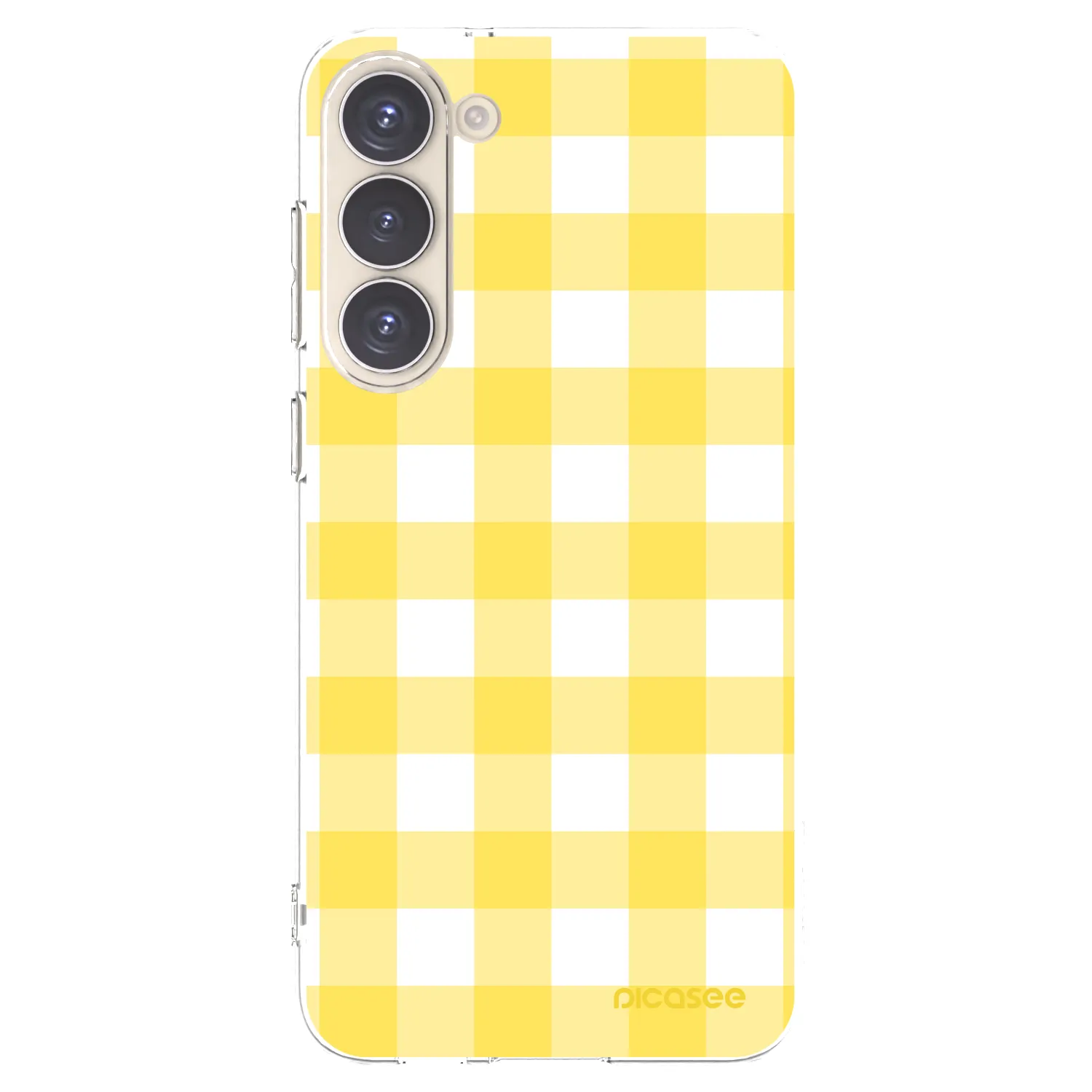Picasee silikonski prozorni ovitek za Samsung Galaxy S23+ 5G - Gride lemon