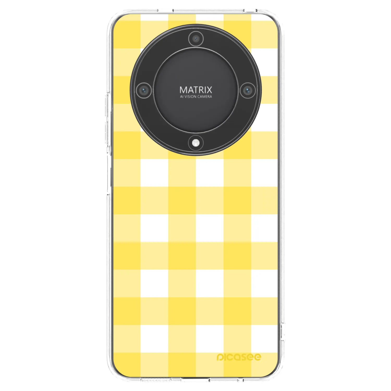 Picasee silikonski prozorni ovitek za Honor Magic5 Lite 5G - Gride lemon