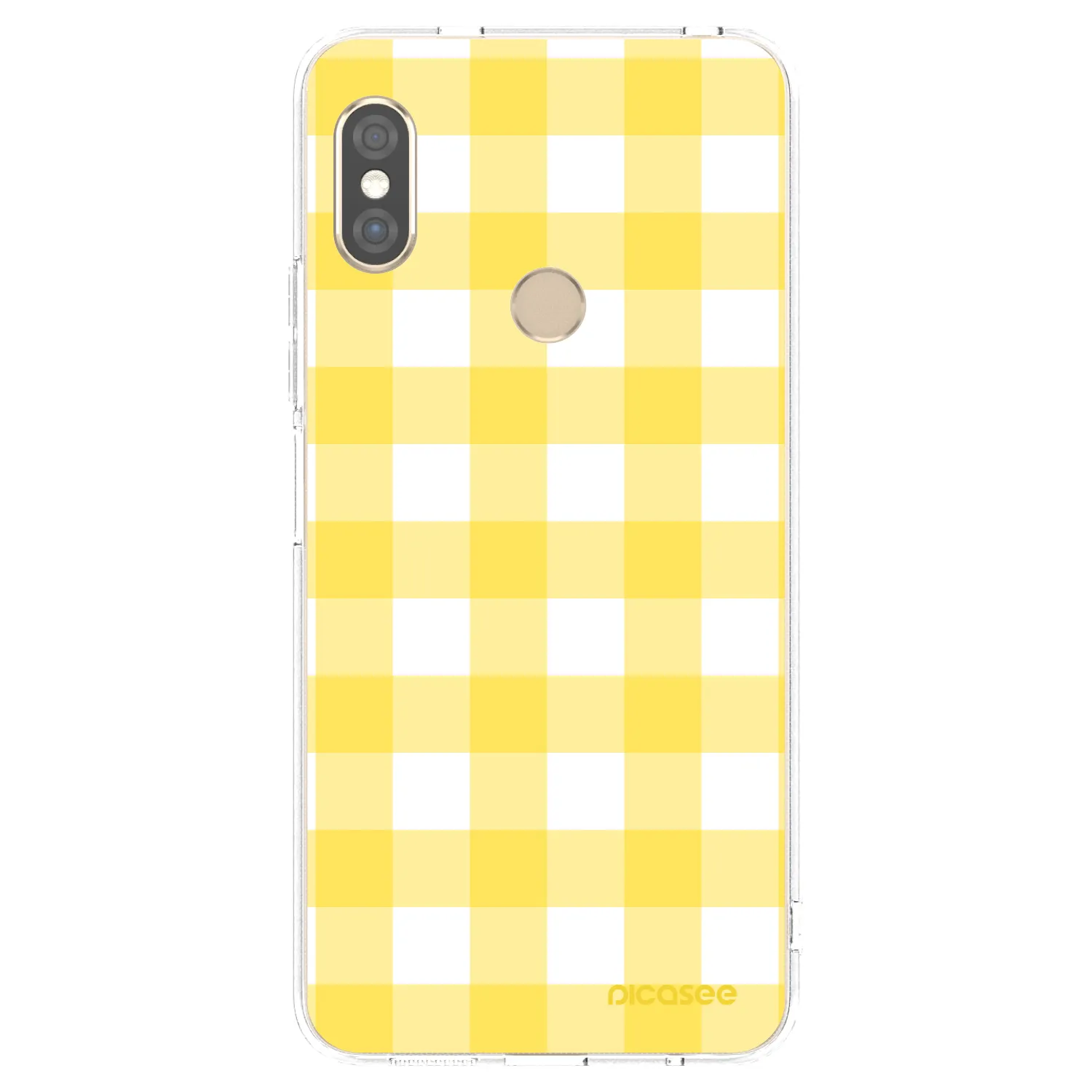 Picasee silikonski prozorni ovitek za Xiaomi Redmi Note 5 Global - Gride lemon