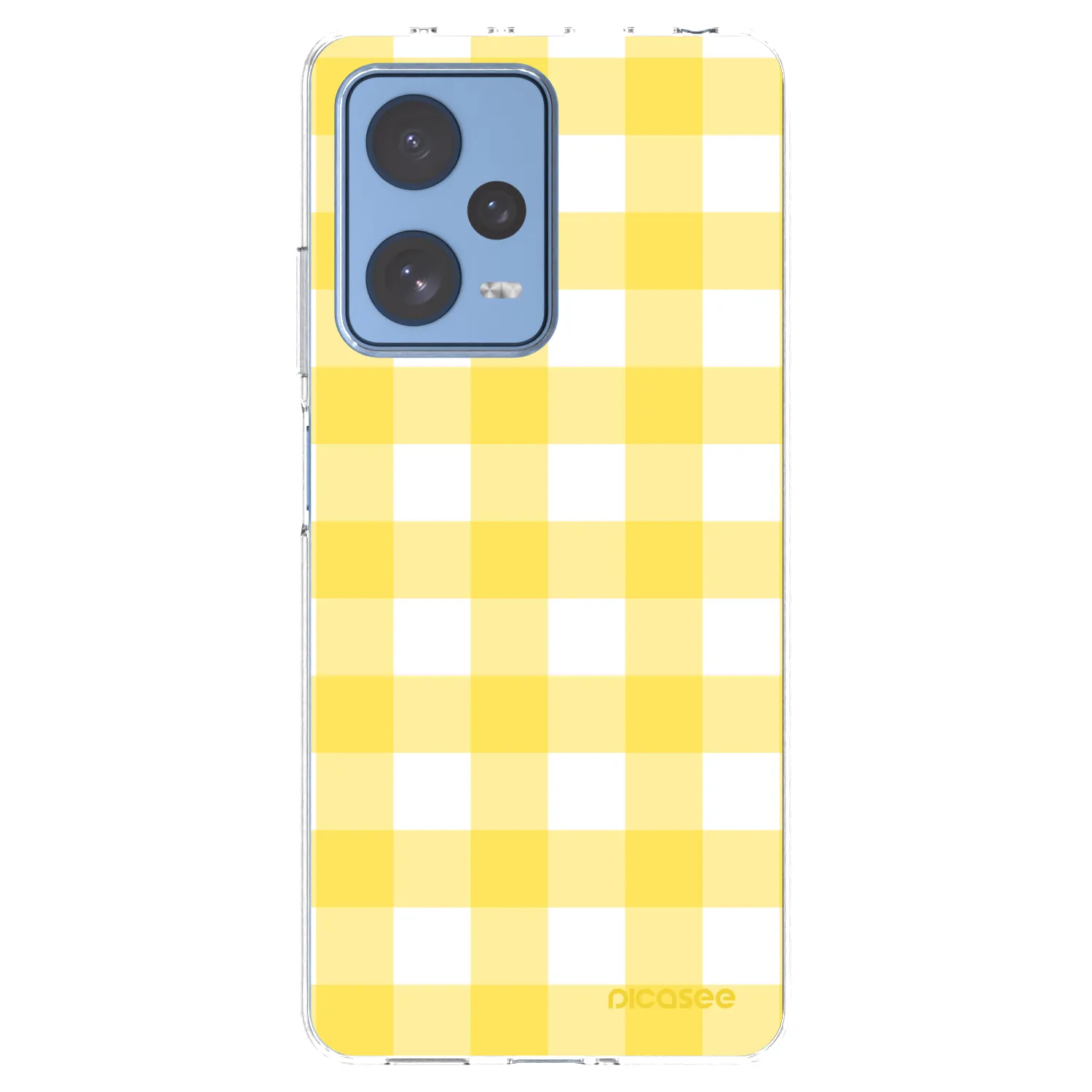 Picasee silikonski prozorni ovitek za Xiaomi Redmi Note 12 Pro 5G - Gride lemon