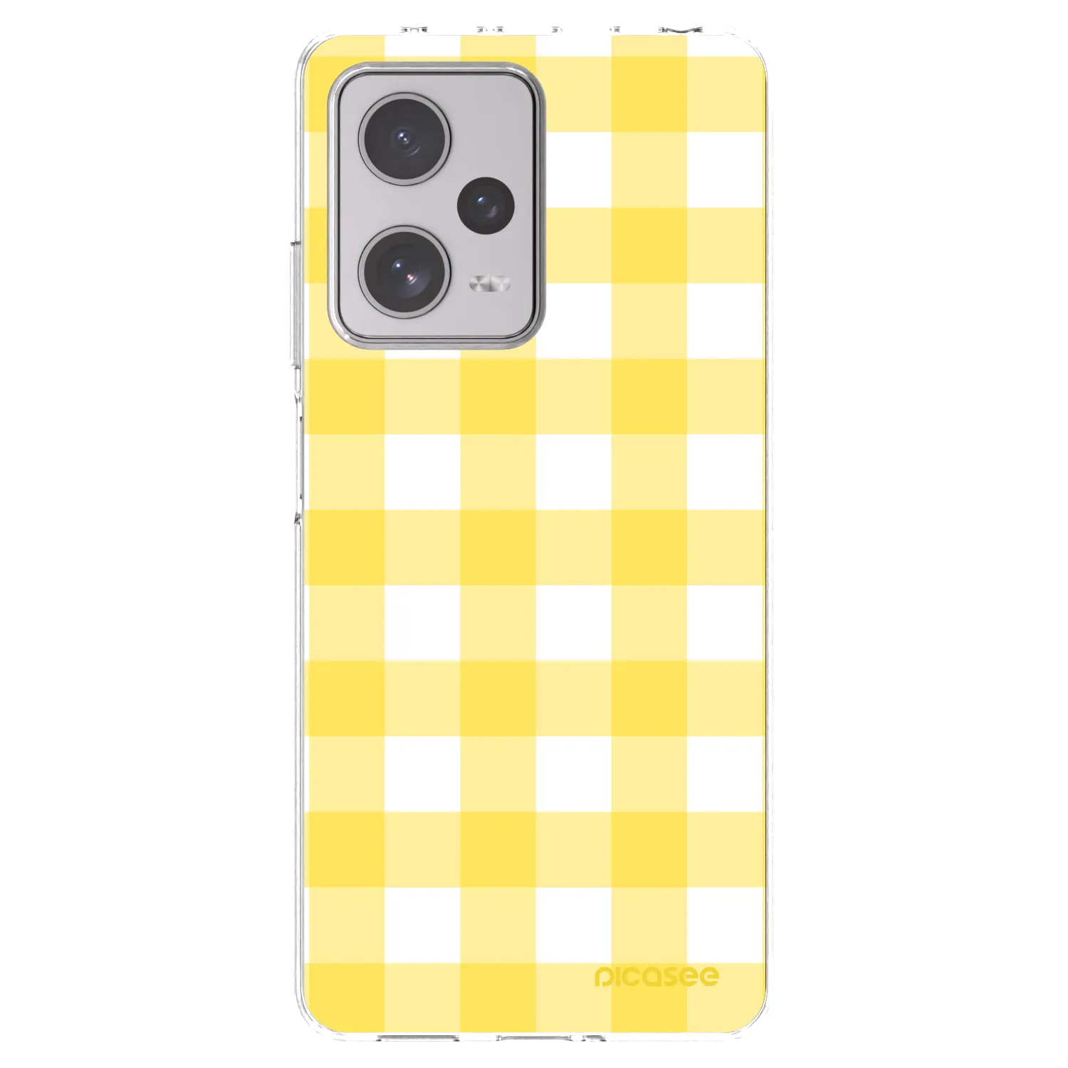 Picasee silikonski prozorni ovitek za Xiaomi Redmi Note 12 Pro+ 5G - Gride lemon