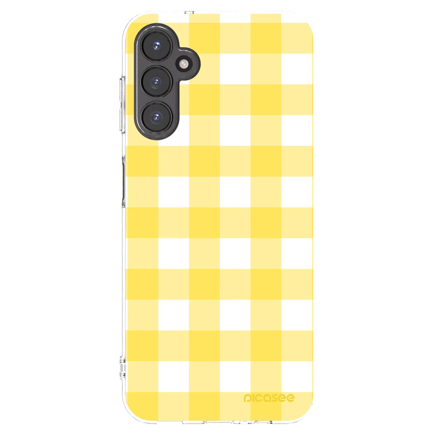 Picasee silikonski prozorni ovitek za Samsung Galaxy A14 5G A146P - Gride lemon