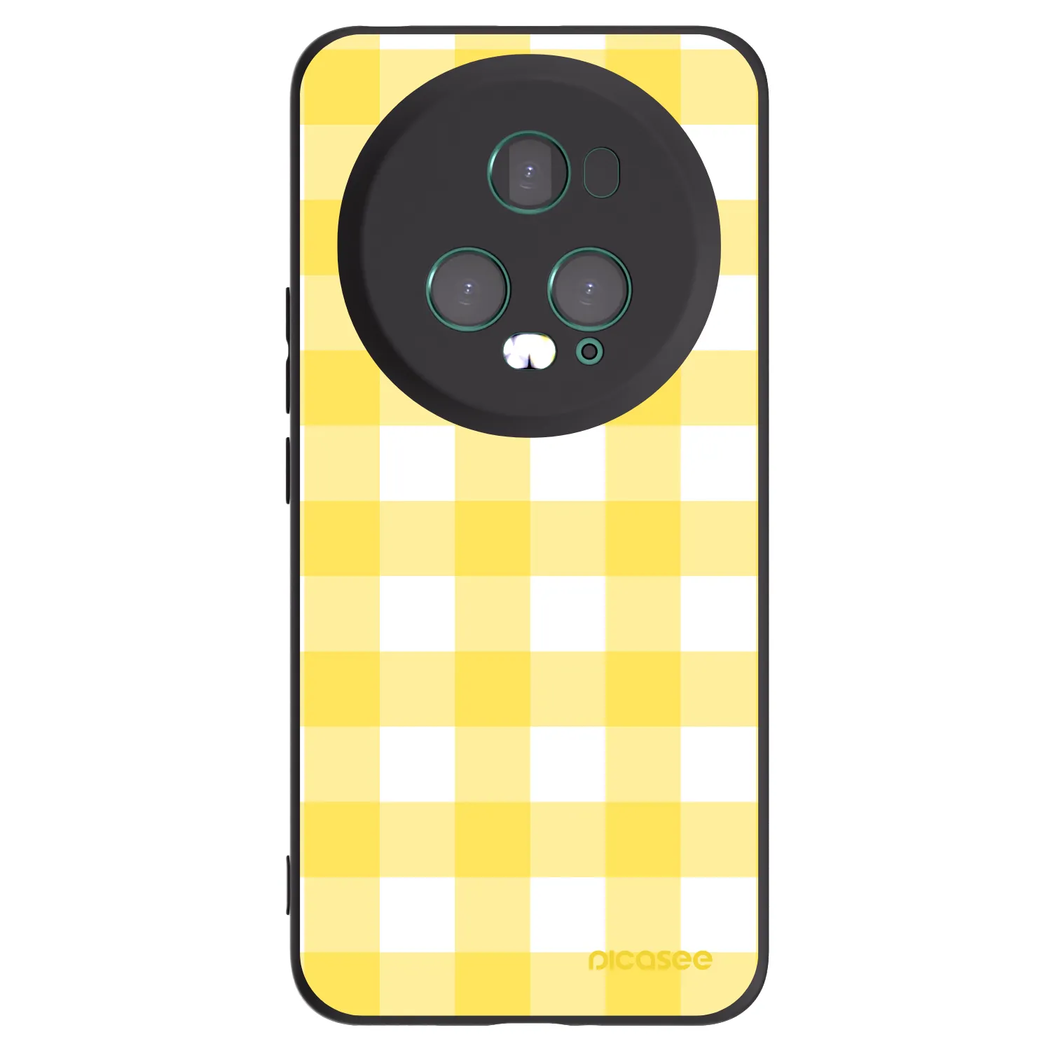 Picasee silikonski črni ovitek za Honor Magic5 Pro - Gride lemon