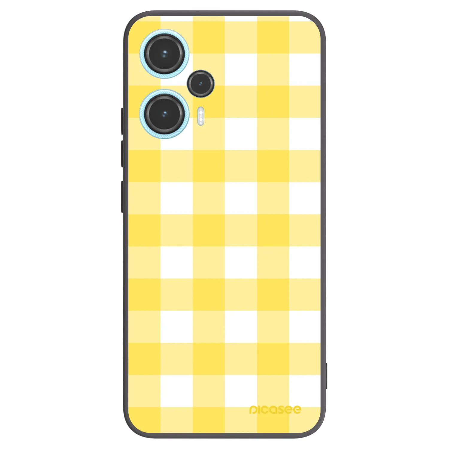 Picasee silikonski črni ovitek za Xiaomi Poco F5 - Gride lemon