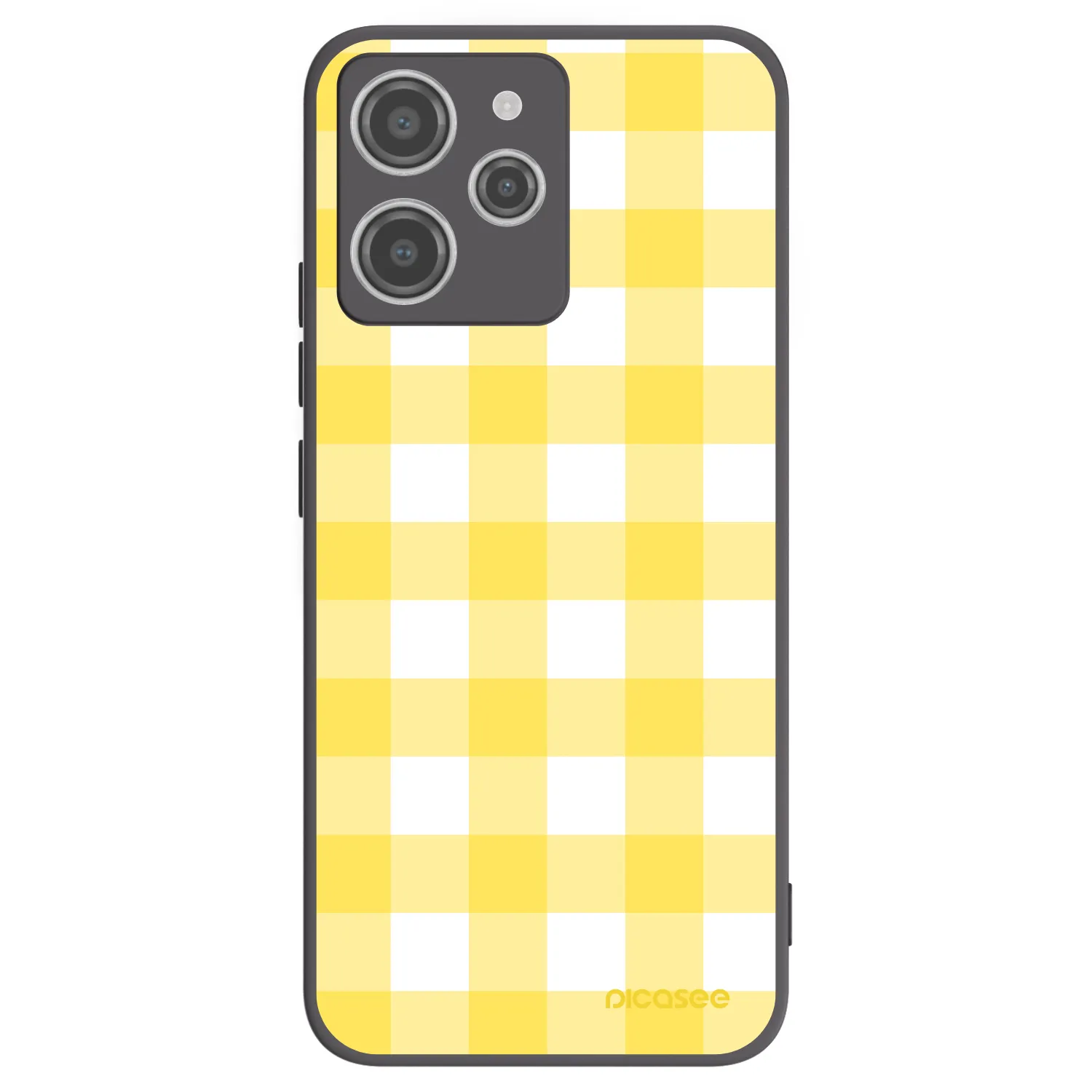 Picasee silikonski črni ovitek za Xiaomi Redmi 12 4G - Gride lemon