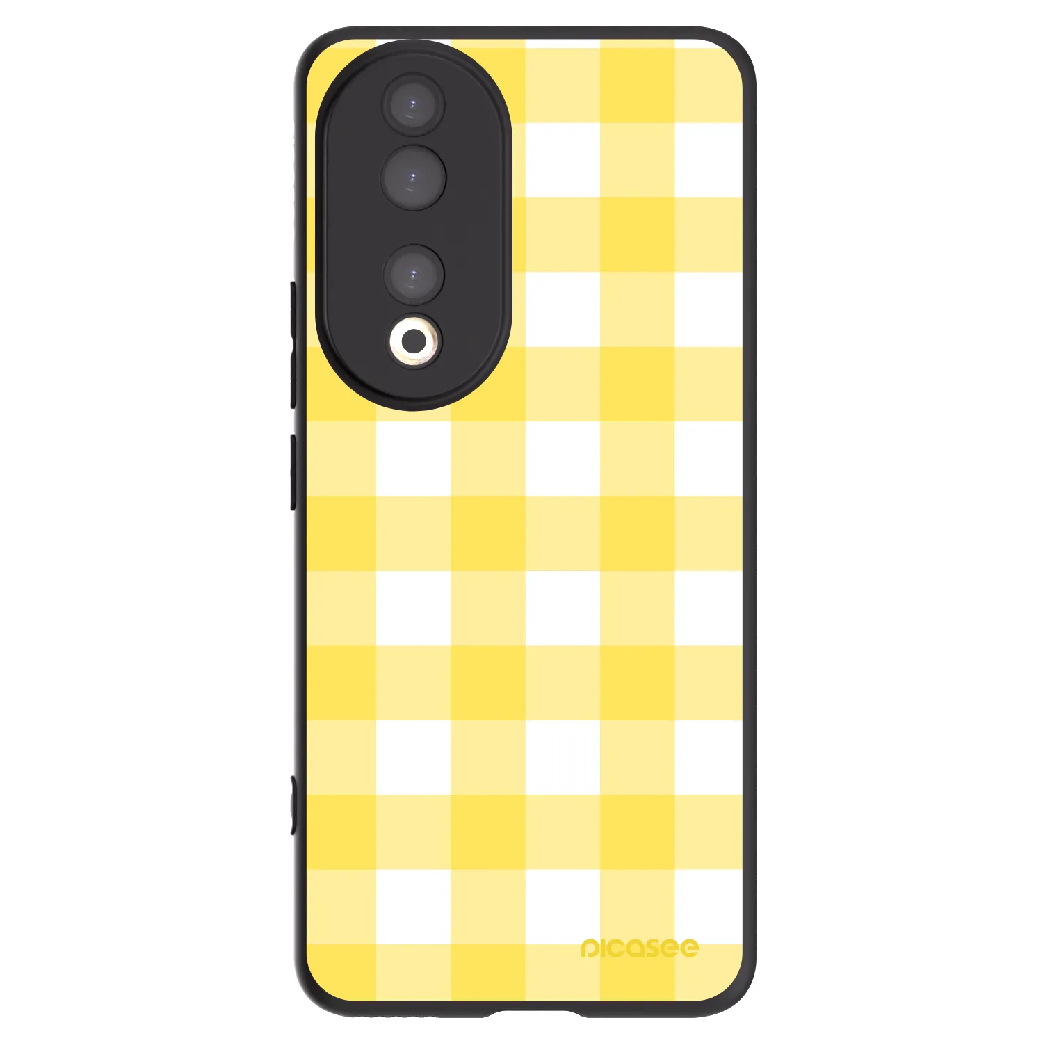 Picasee silikonski črni ovitek za Honor 90 5G - Gride lemon