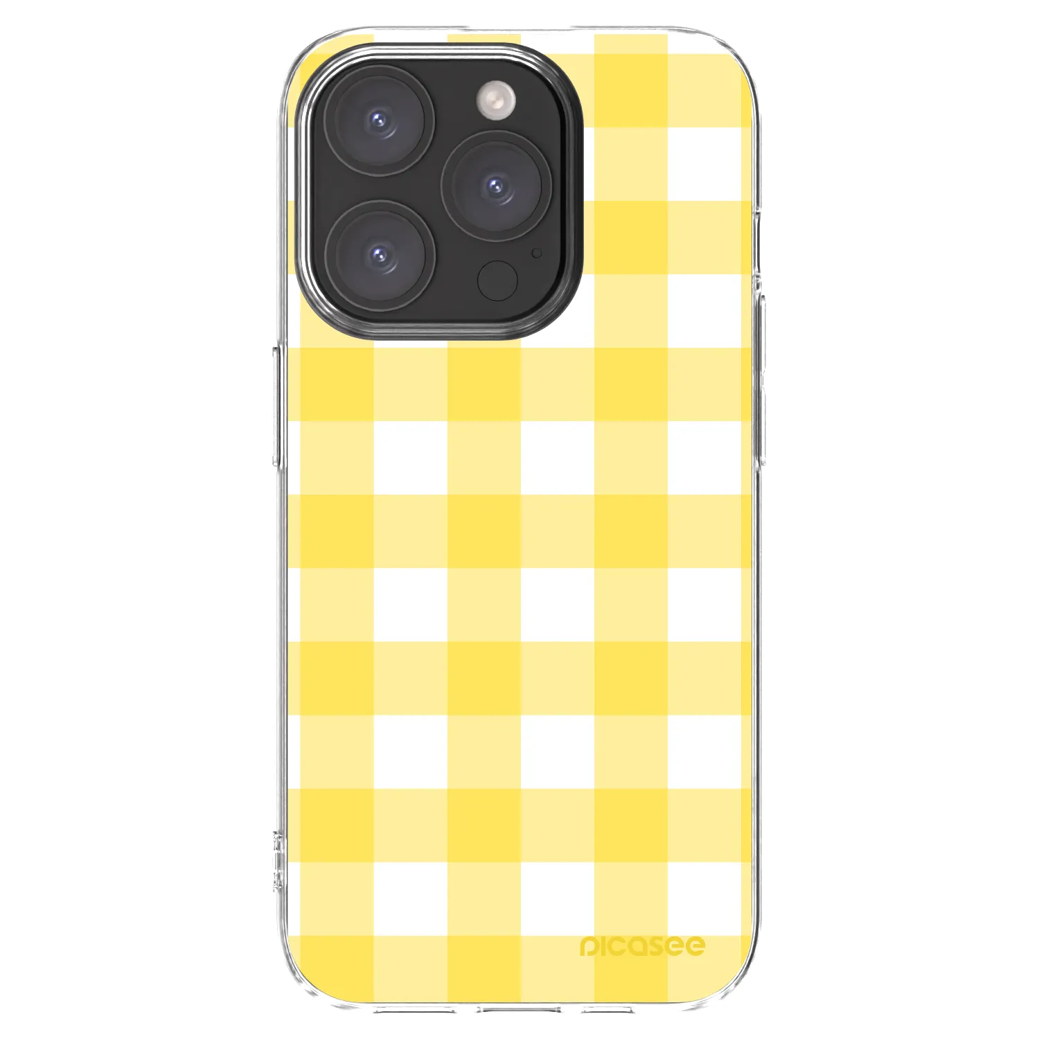 Picasee silikonski prozorni ovitek za Apple iPhone 15 Pro - Gride lemon