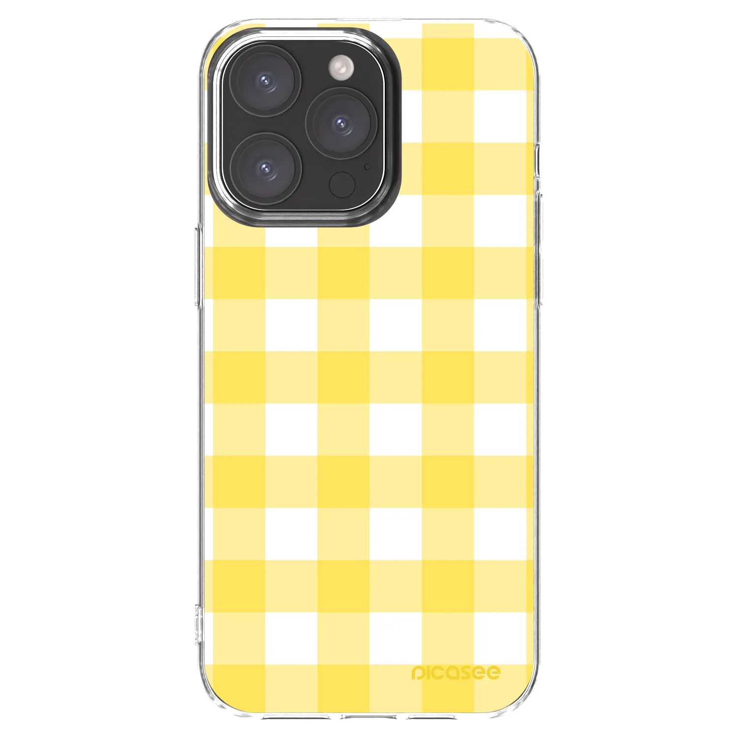Picasee silikonski prozorni ovitek za Apple iPhone 15 Pro Max - Gride lemon