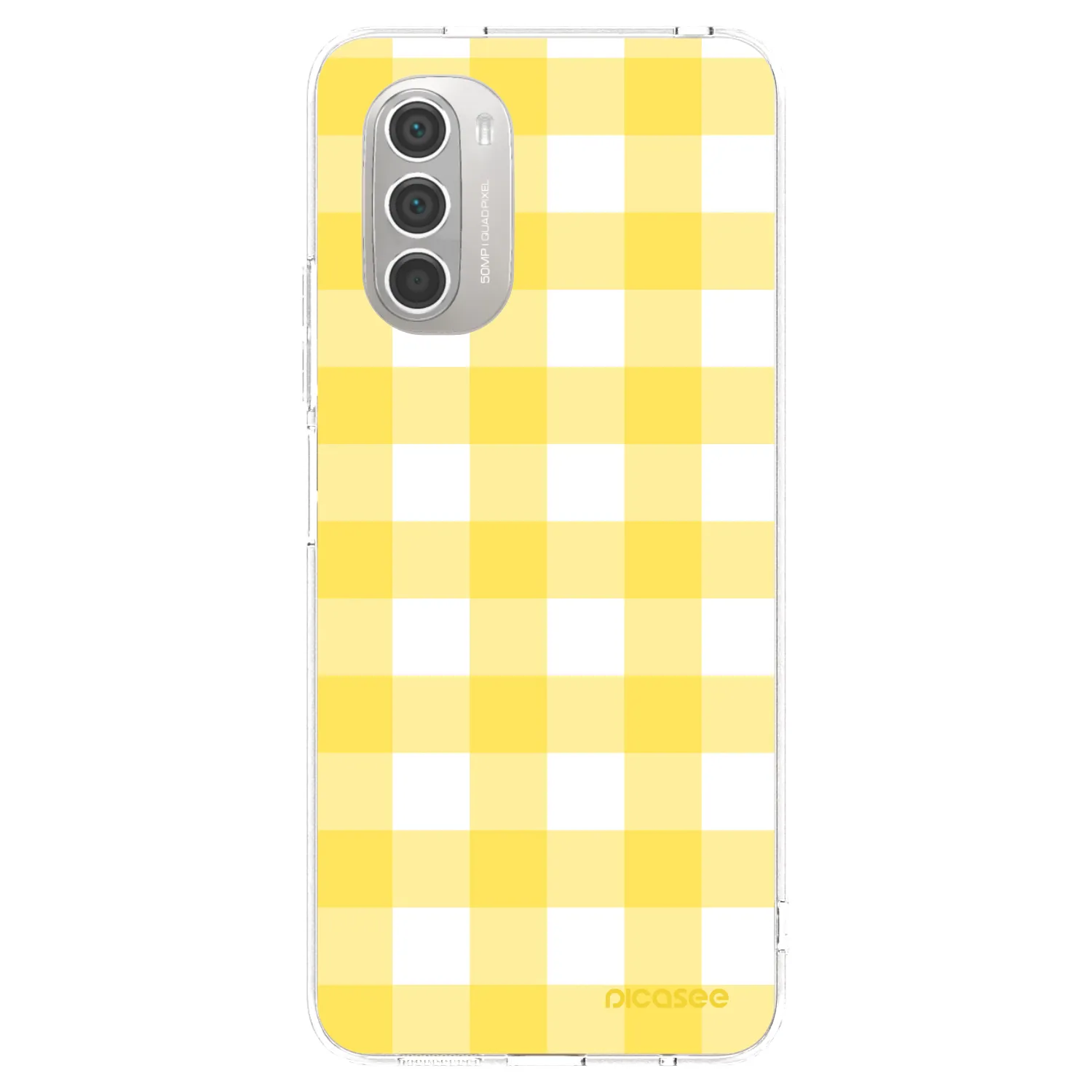Picasee silikonski prozorni ovitek za Motorola Moto G51 - Gride lemon