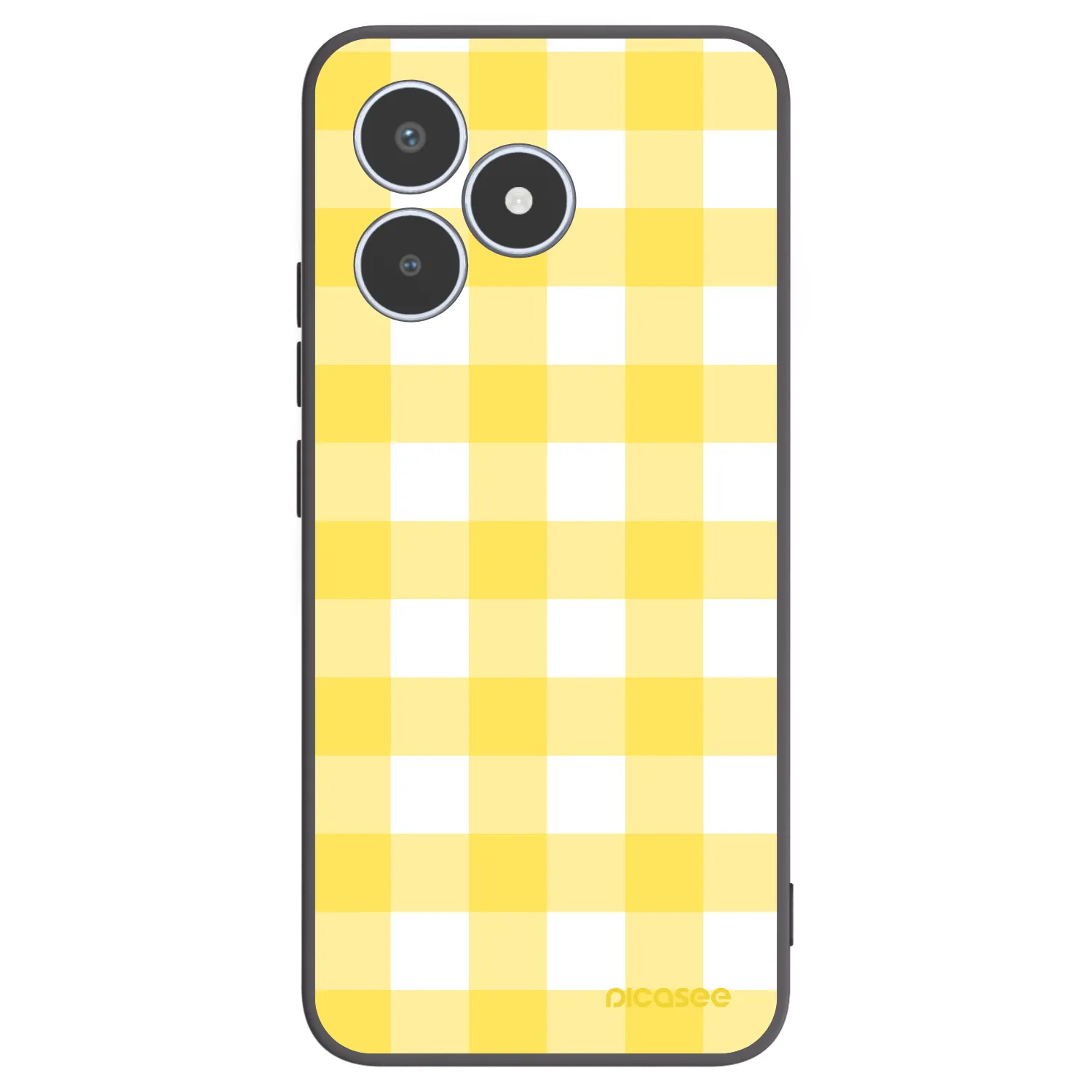 Picasee silikonski črni ovitek za Realme C53 - Gride lemon