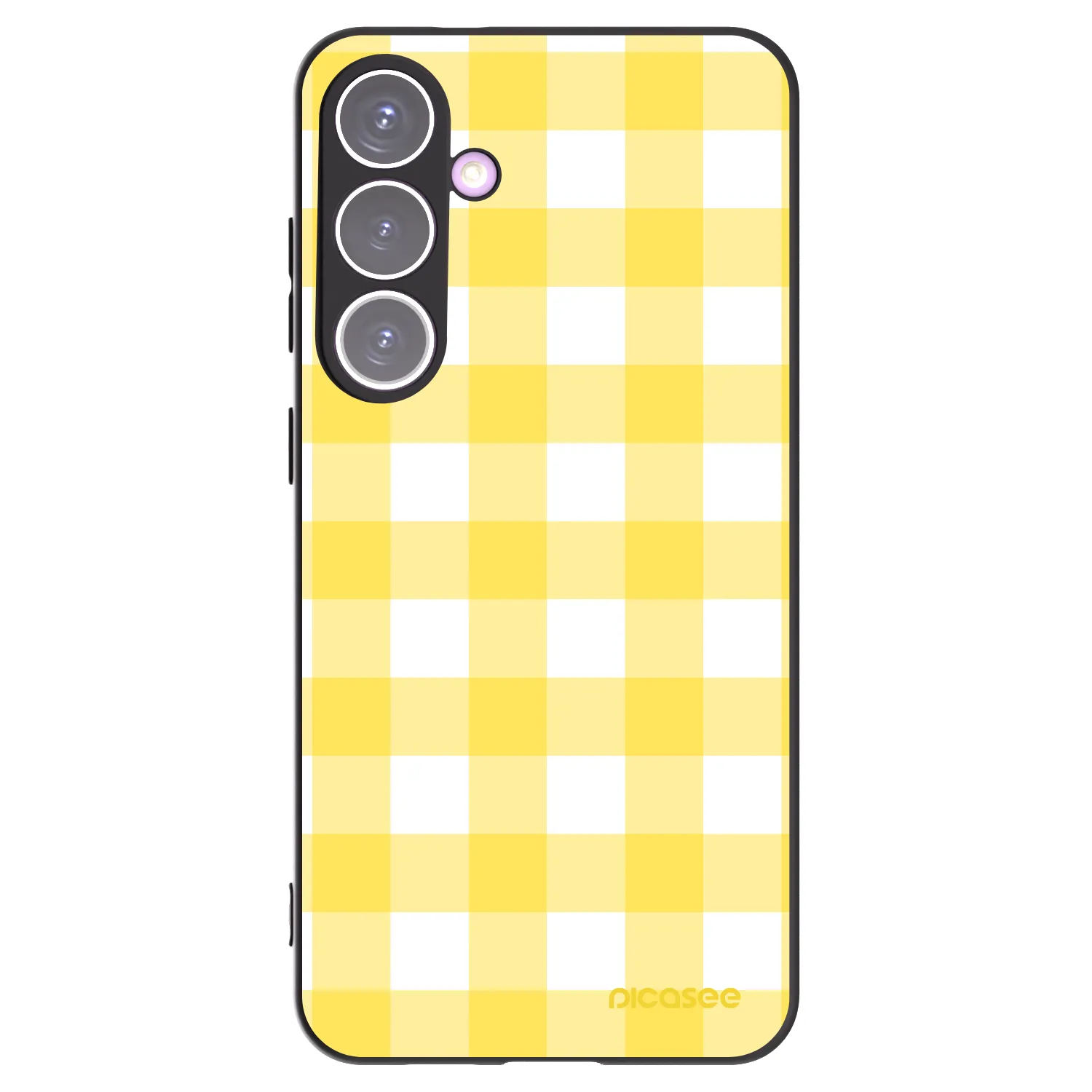 Picasee silikonski črni ovitek za Samsung Galaxy S24+ S926B 5G - Gride lemon