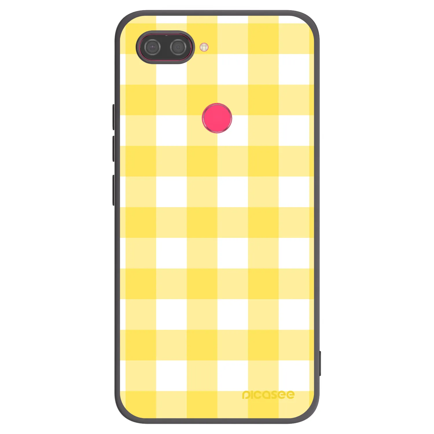 Picasee silikonski črni ovitek za Xiaomi Mi 8 Lite - Gride lemon