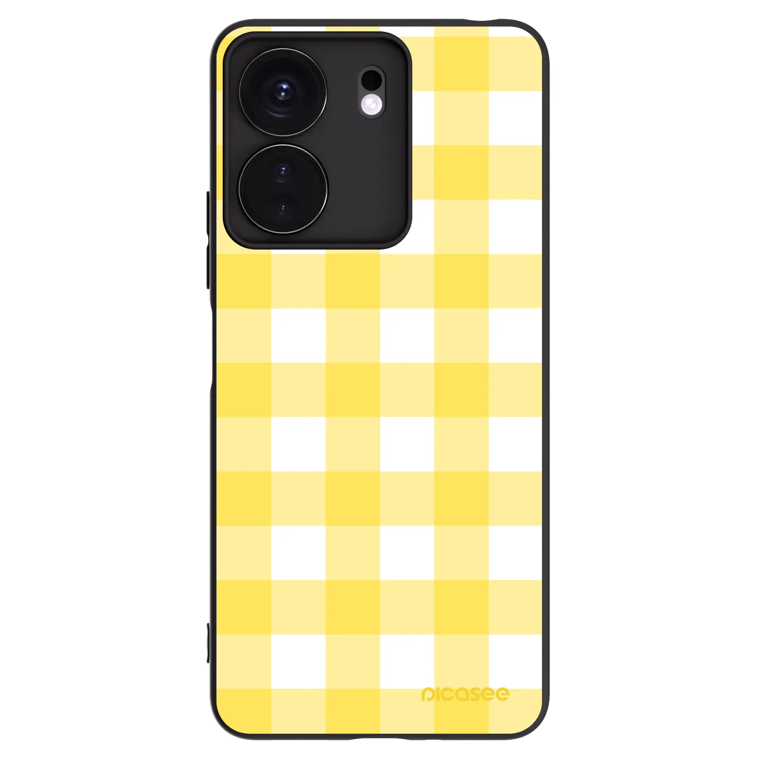 Picasee silikonski črni ovitek za Xiaomi Redmi 13C 4G - Gride lemon