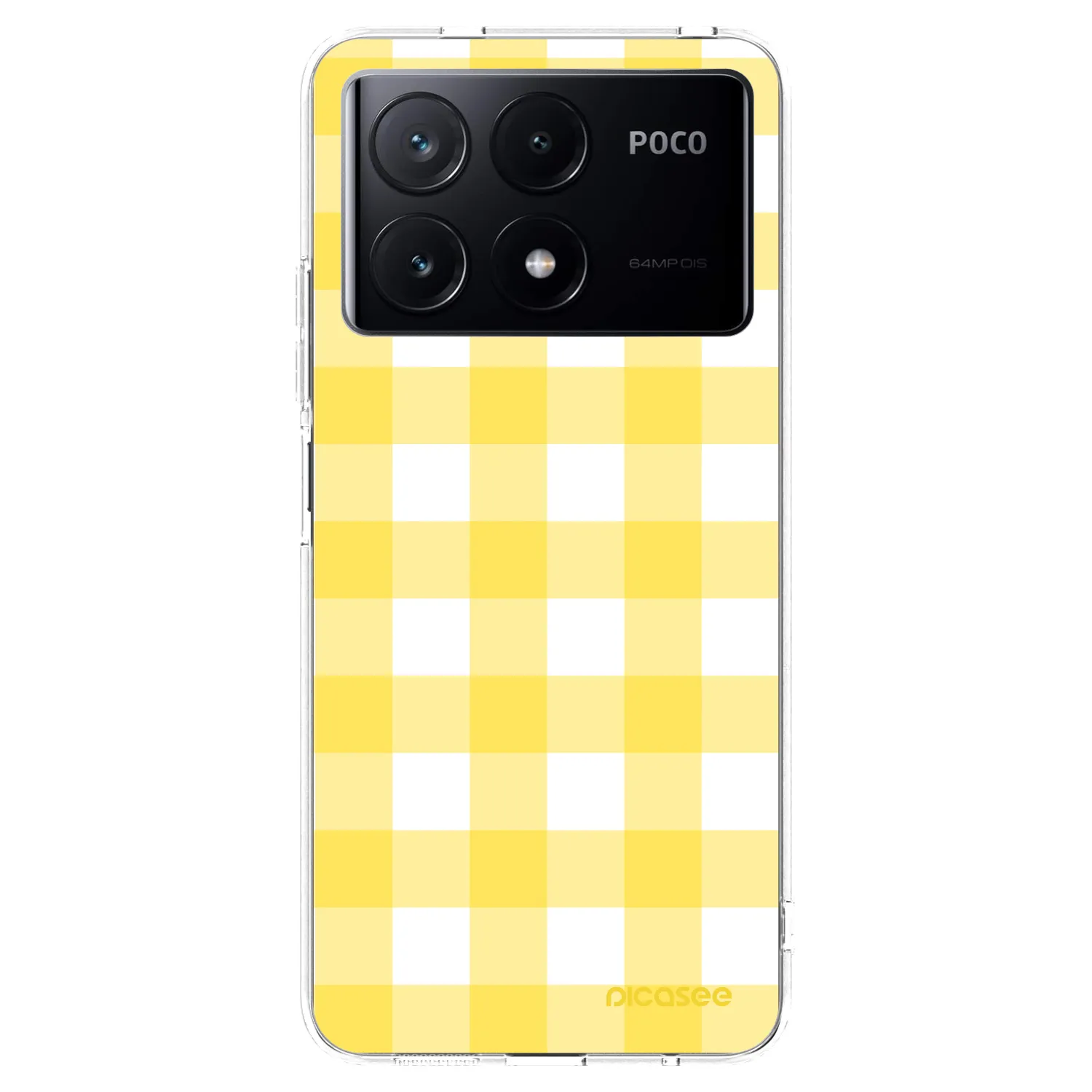Picasee silikonski prozorni ovitek za Xiaomi Poco X6 Pro - Gride lemon