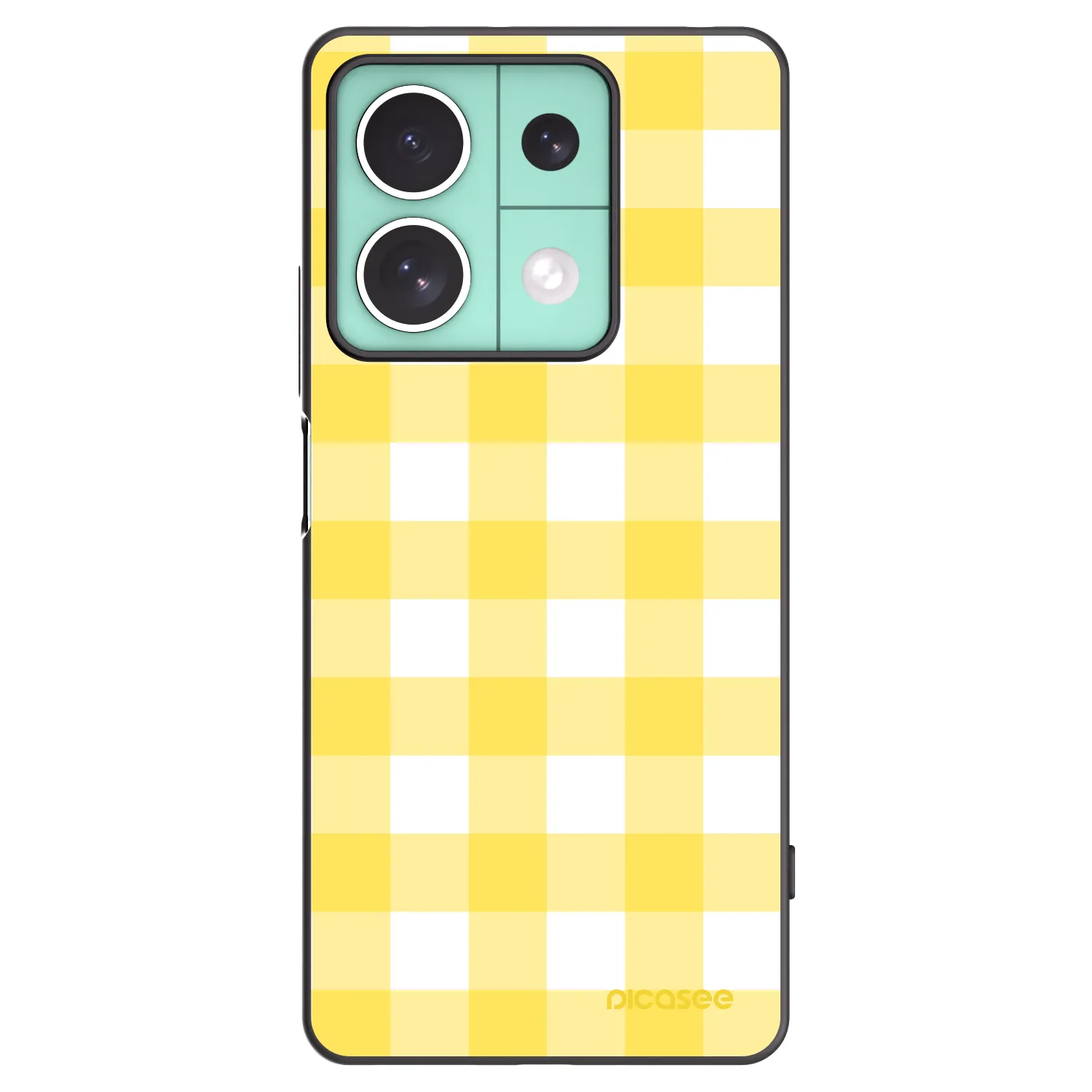 Picasee silikonski črni ovitek za Xiaomi Redmi Note 13 5G - Gride lemon