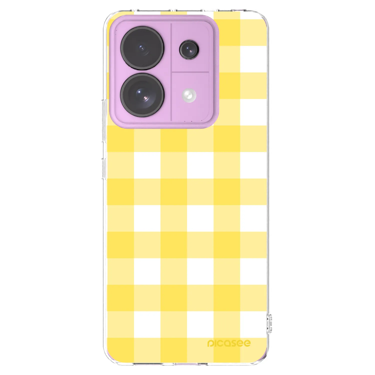 Picasee silikonski prozorni ovitek za Xiaomi Redmi Note 13 Pro 5G - Gride lemon