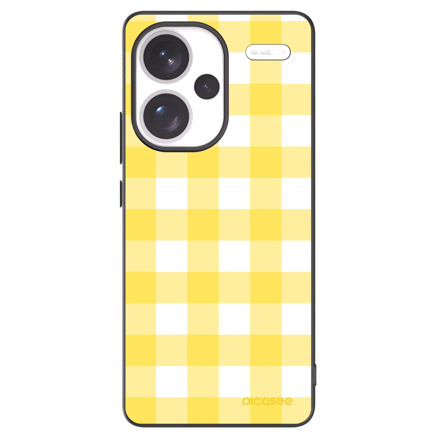 Picasee silikonski črni ovitek za Xiaomi Redmi Note 13 Pro+ 5G - Gride lemon