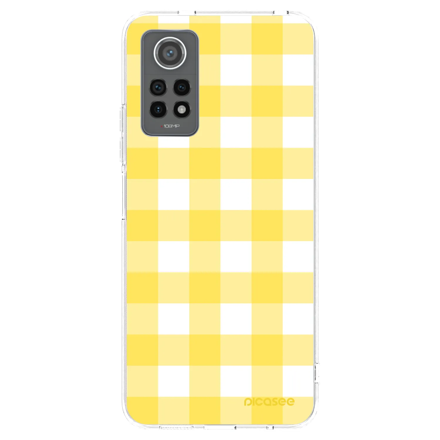 Picasee silikonski prozorni ovitek za Xiaomi Redmi Note 12 Pro 4G - Gride lemon